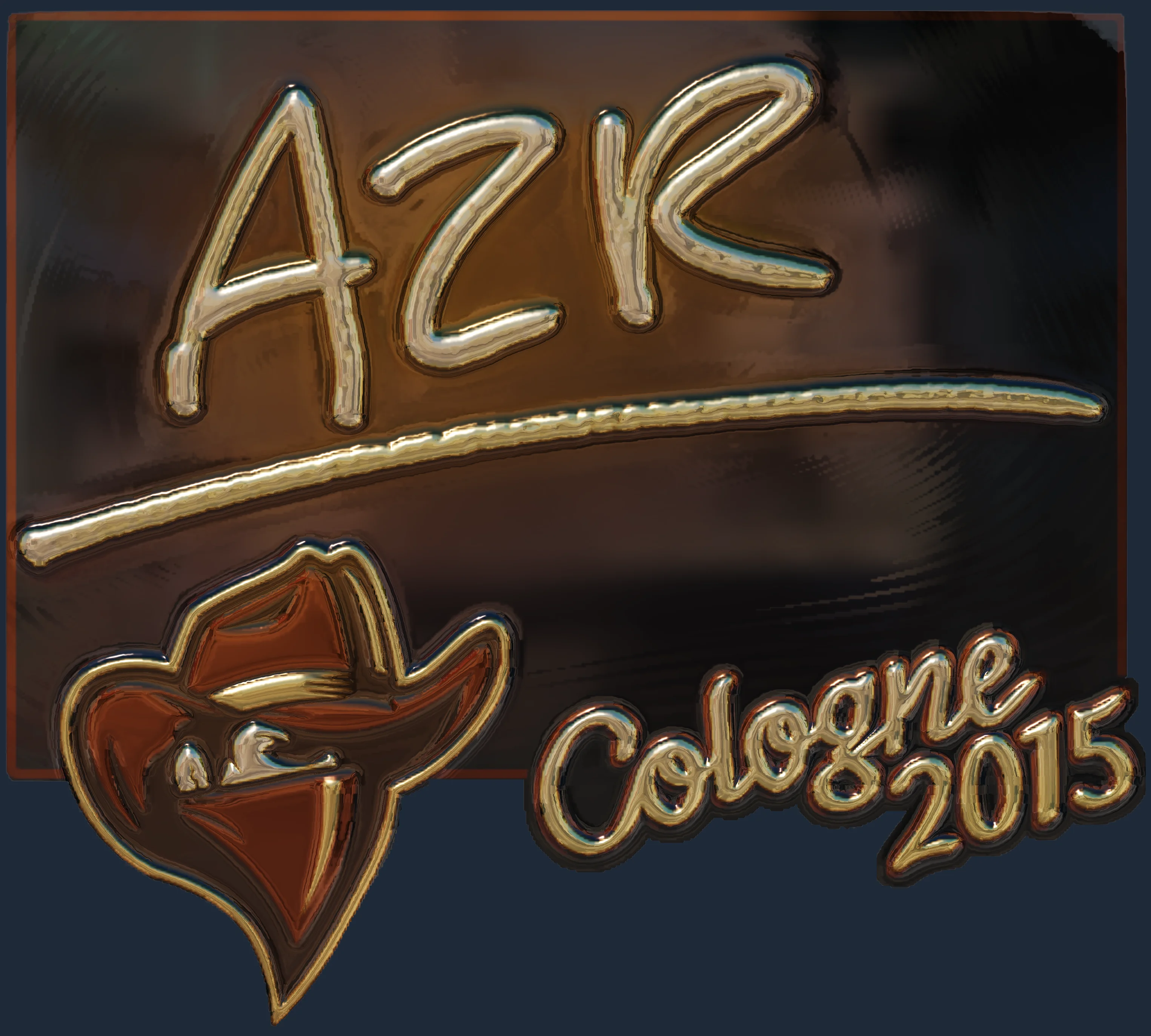 Sticker | AZR (Gold) | Cologne 2015 Image