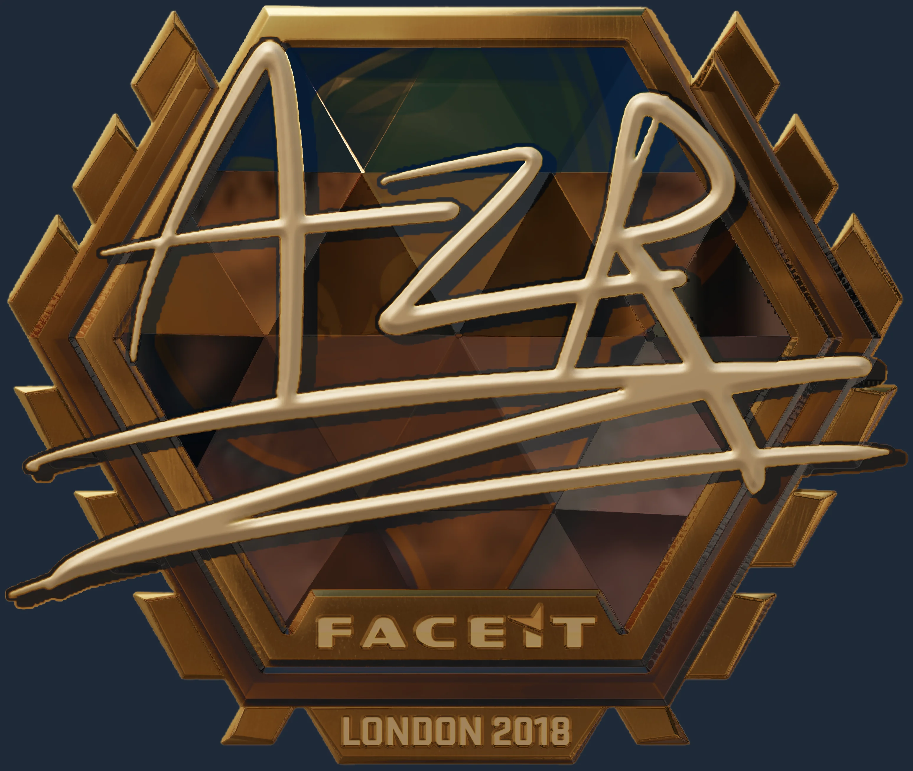 Sticker | AZR (Gold) | London 2018 Image