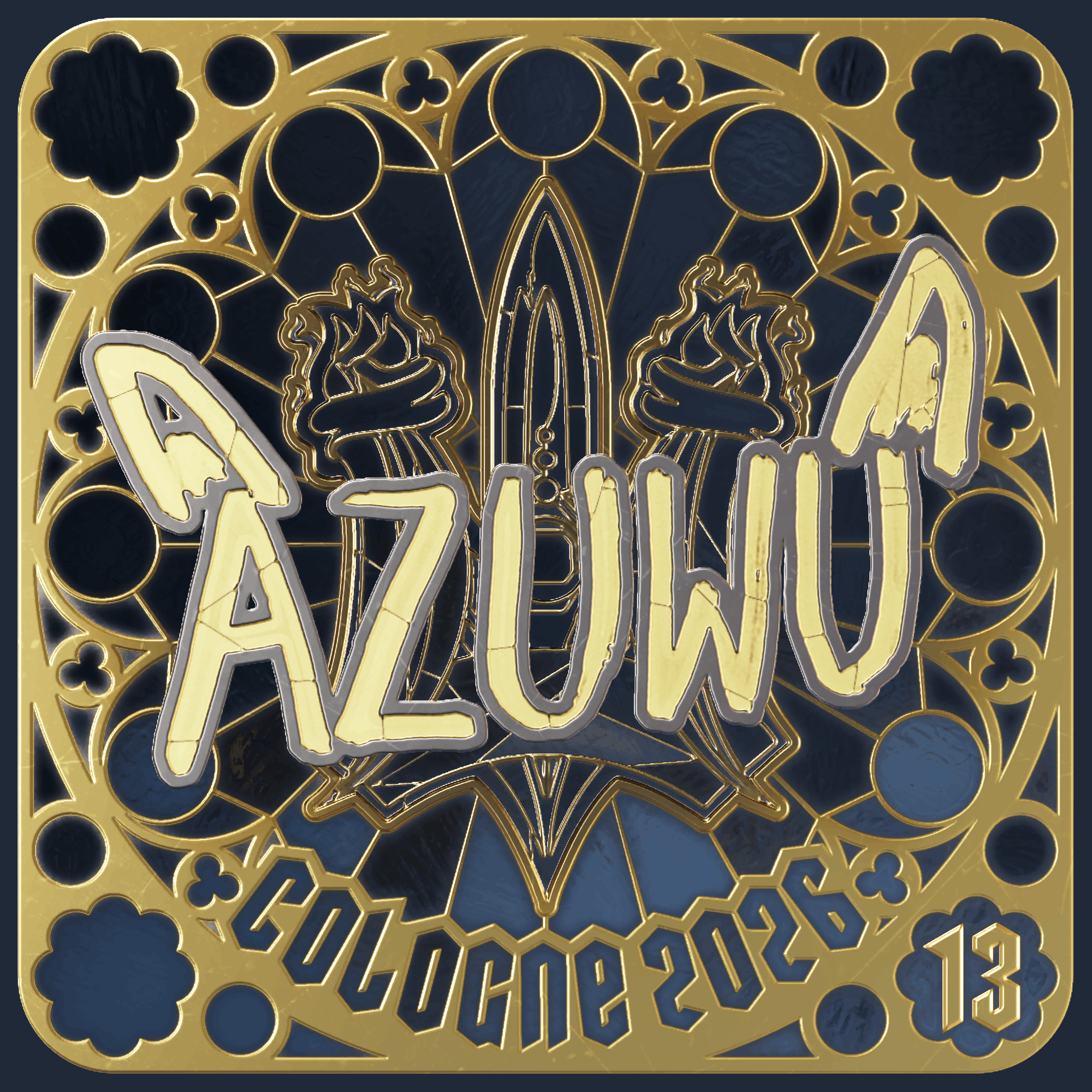 Sticker | AZUWU (Gold, Ranked) | Cologne 2026 Image