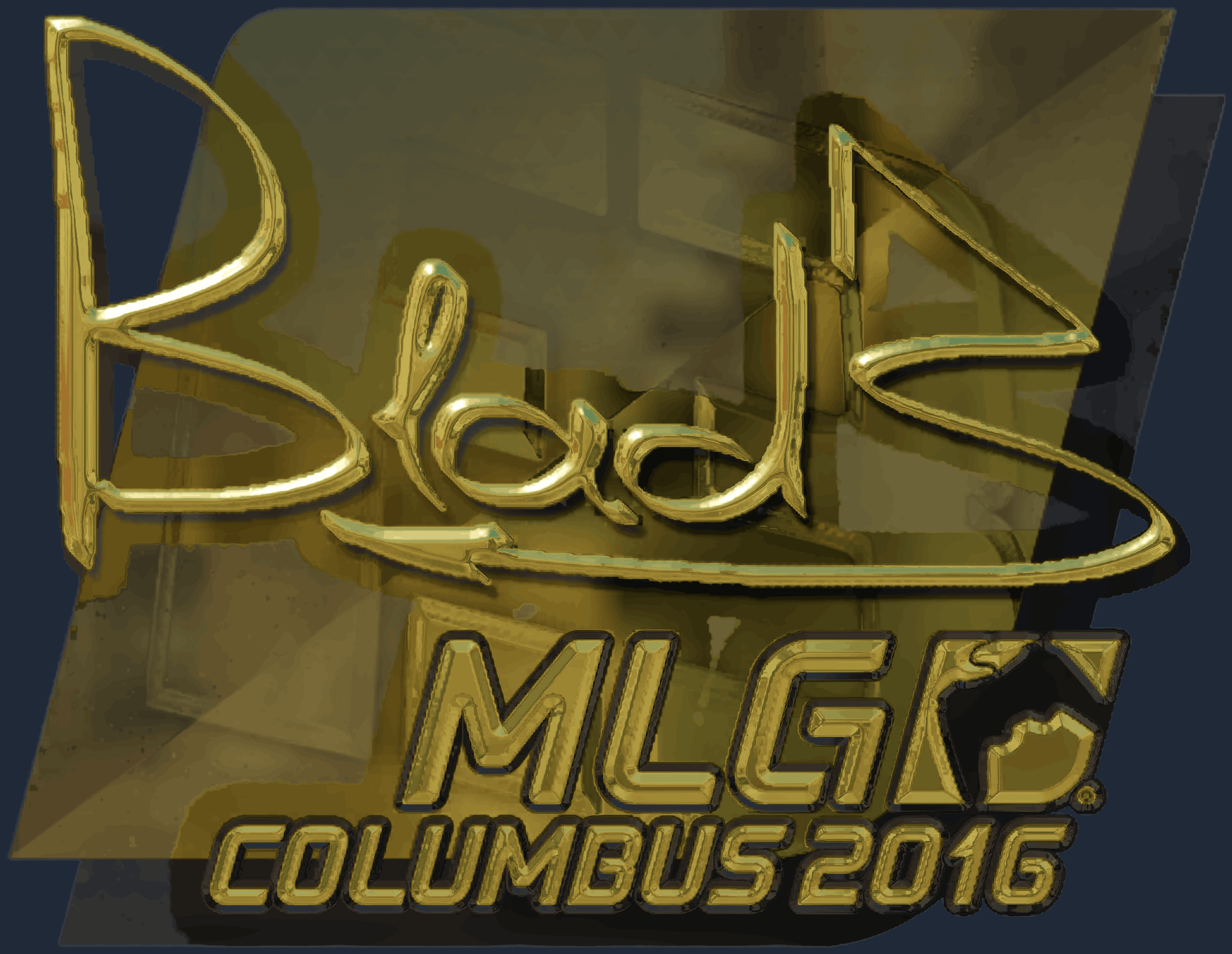 Sticker | B1ad3 (Gold) | MLG Columbus 2016 Image