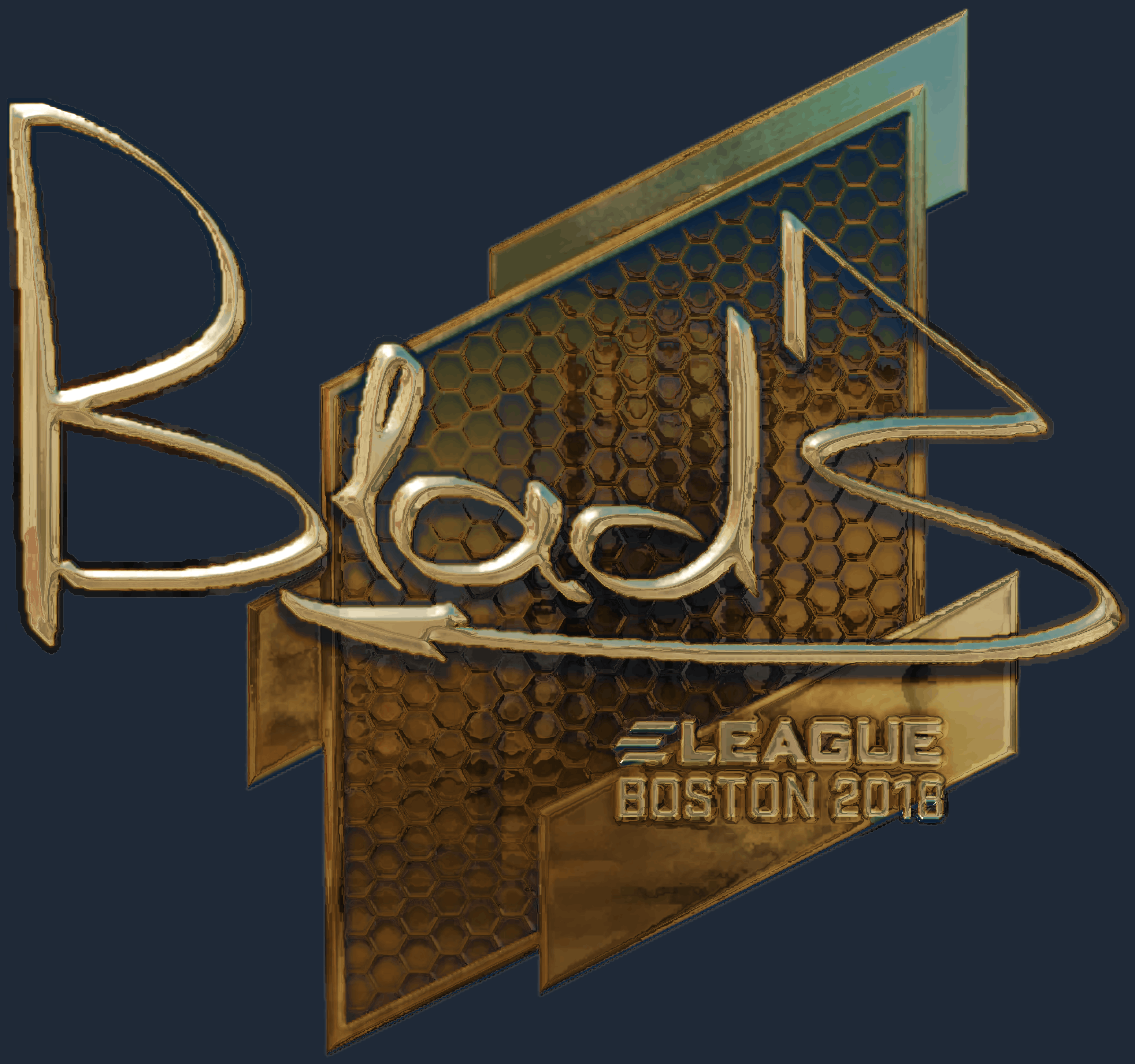 Sticker | B1ad3 (Gold) | Boston 2018 Image