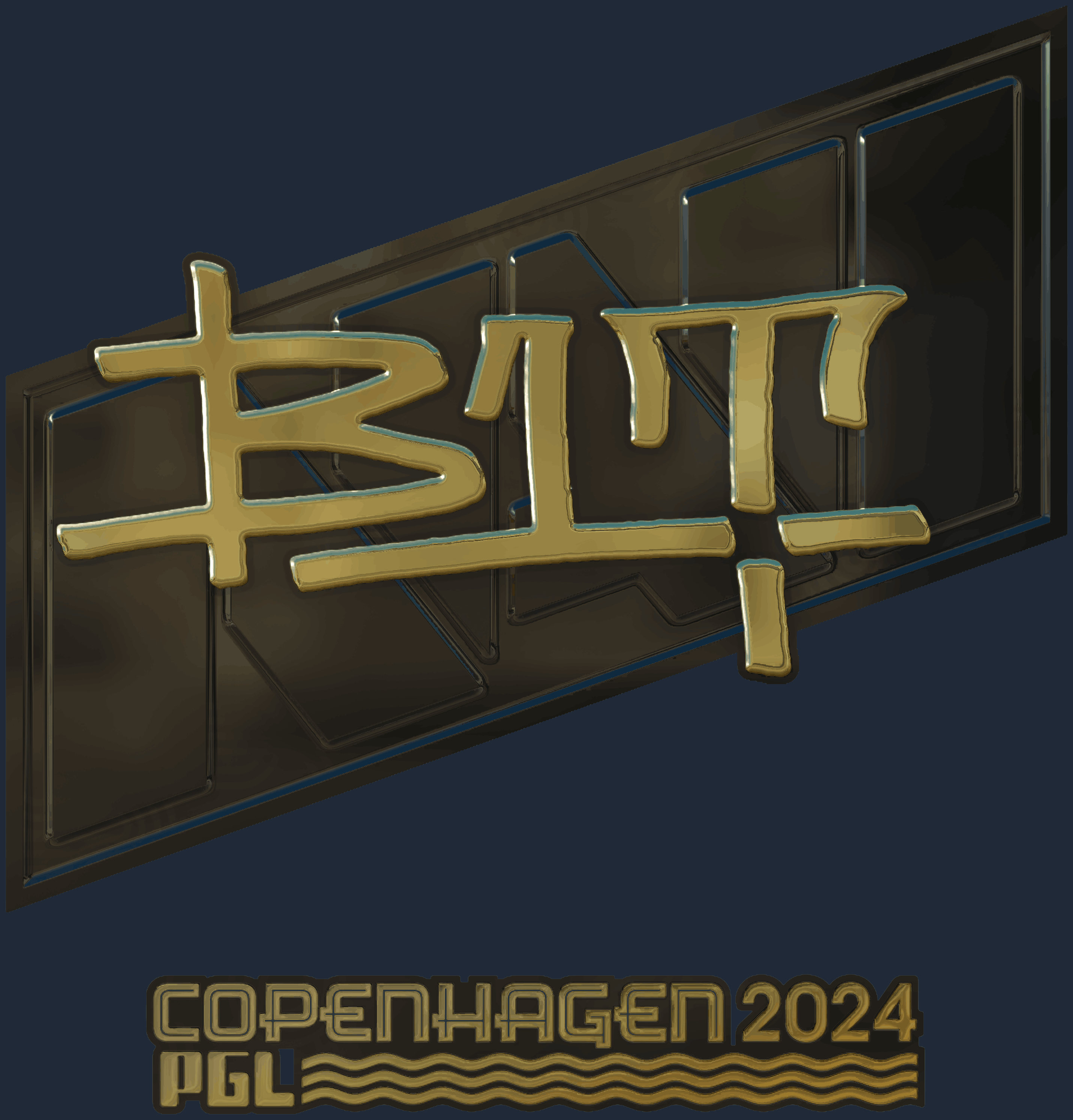 Sticker | b1t (Gold) | Copenhagen 2024 Screenshot