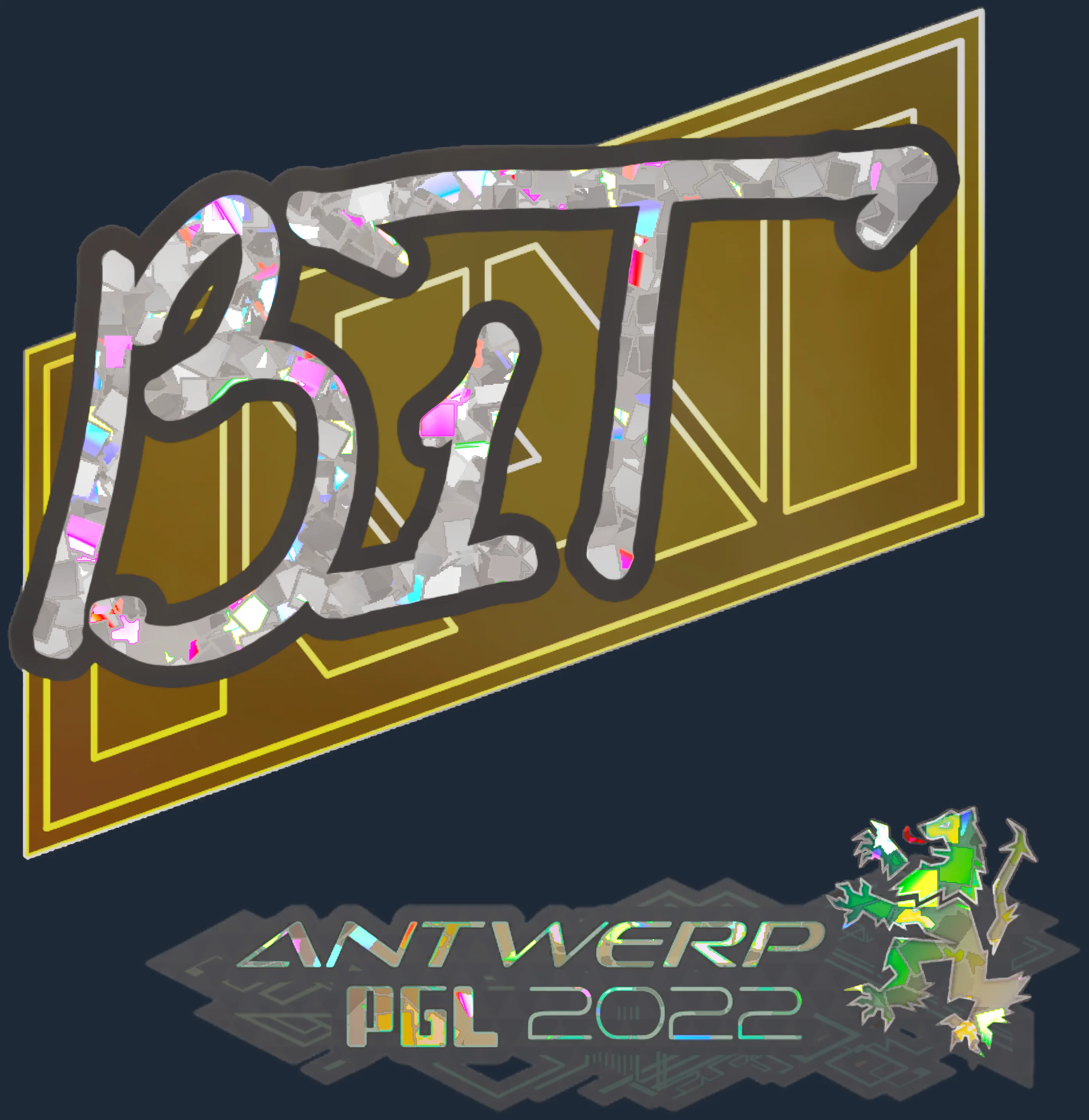 Sticker | b1t (Glitter) | Antwerp 2022 Image