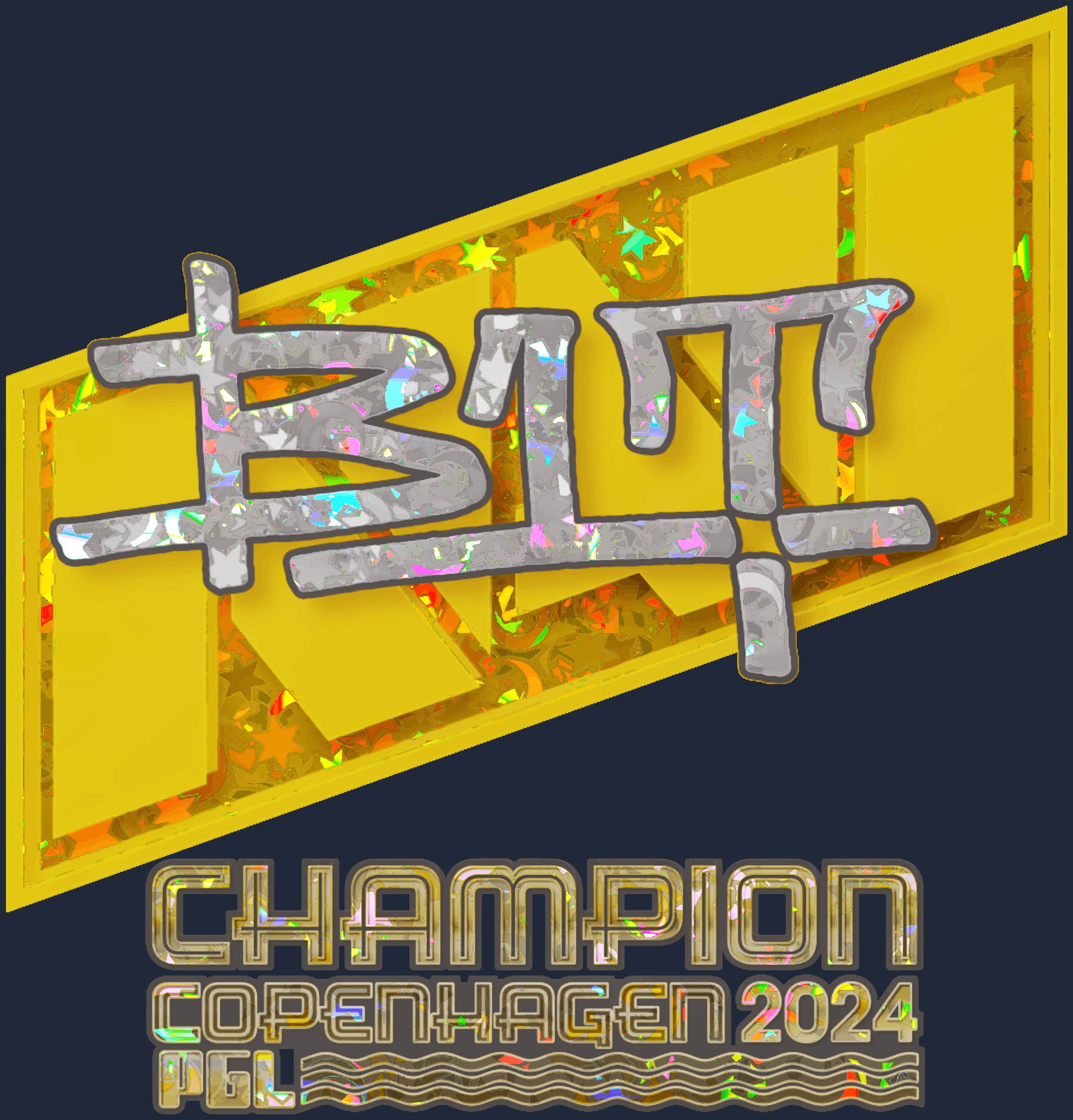 Sticker | b1t (Glitter, Champion) | Copenhagen 2024 Image