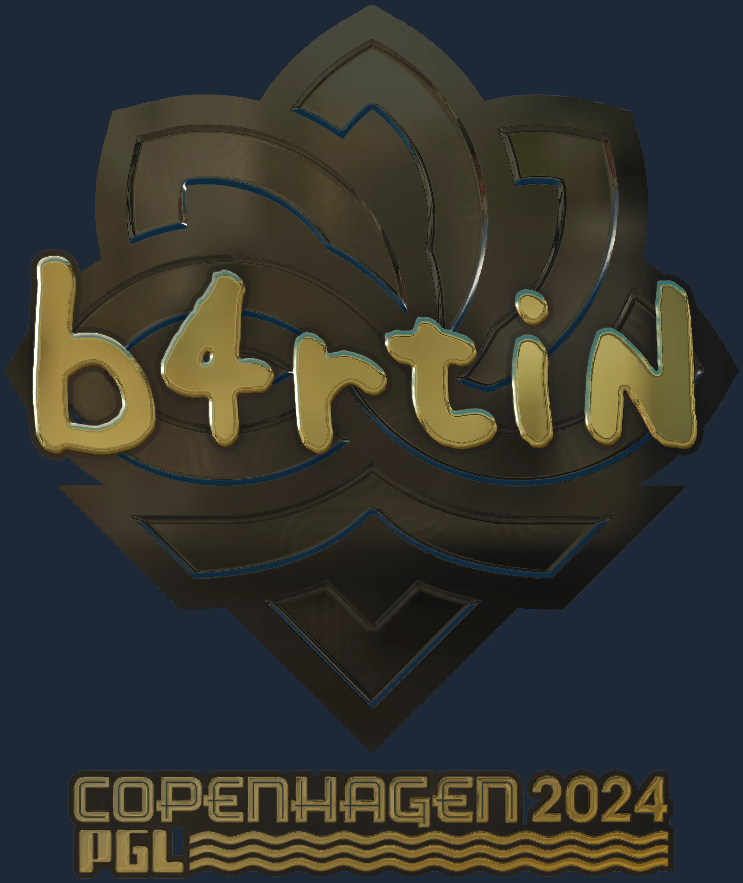 Sticker | b4rtiN (Gold) | Copenhagen 2024 Image