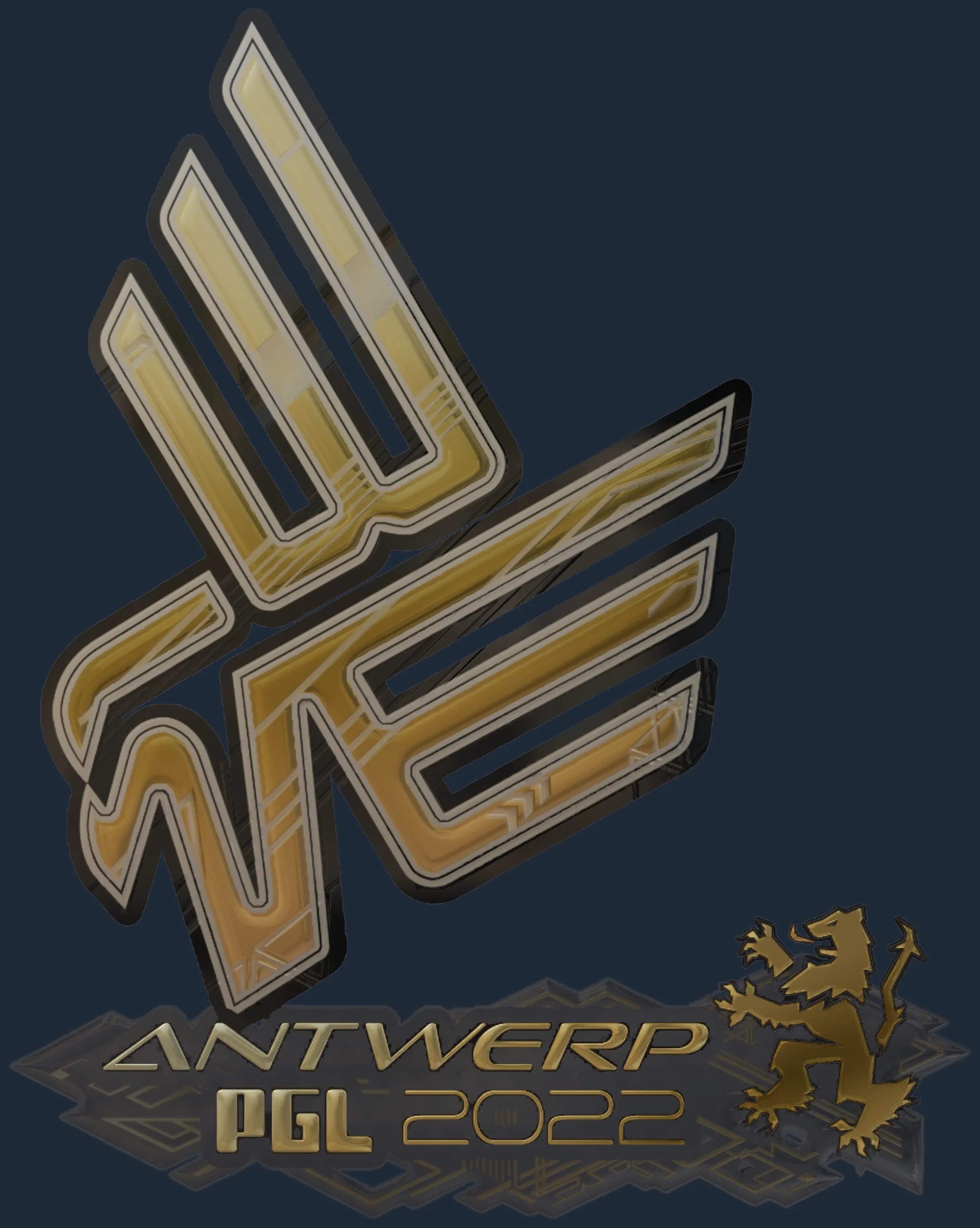 Sticker | Bad News Eagles (Gold) | Antwerp 2022 Image