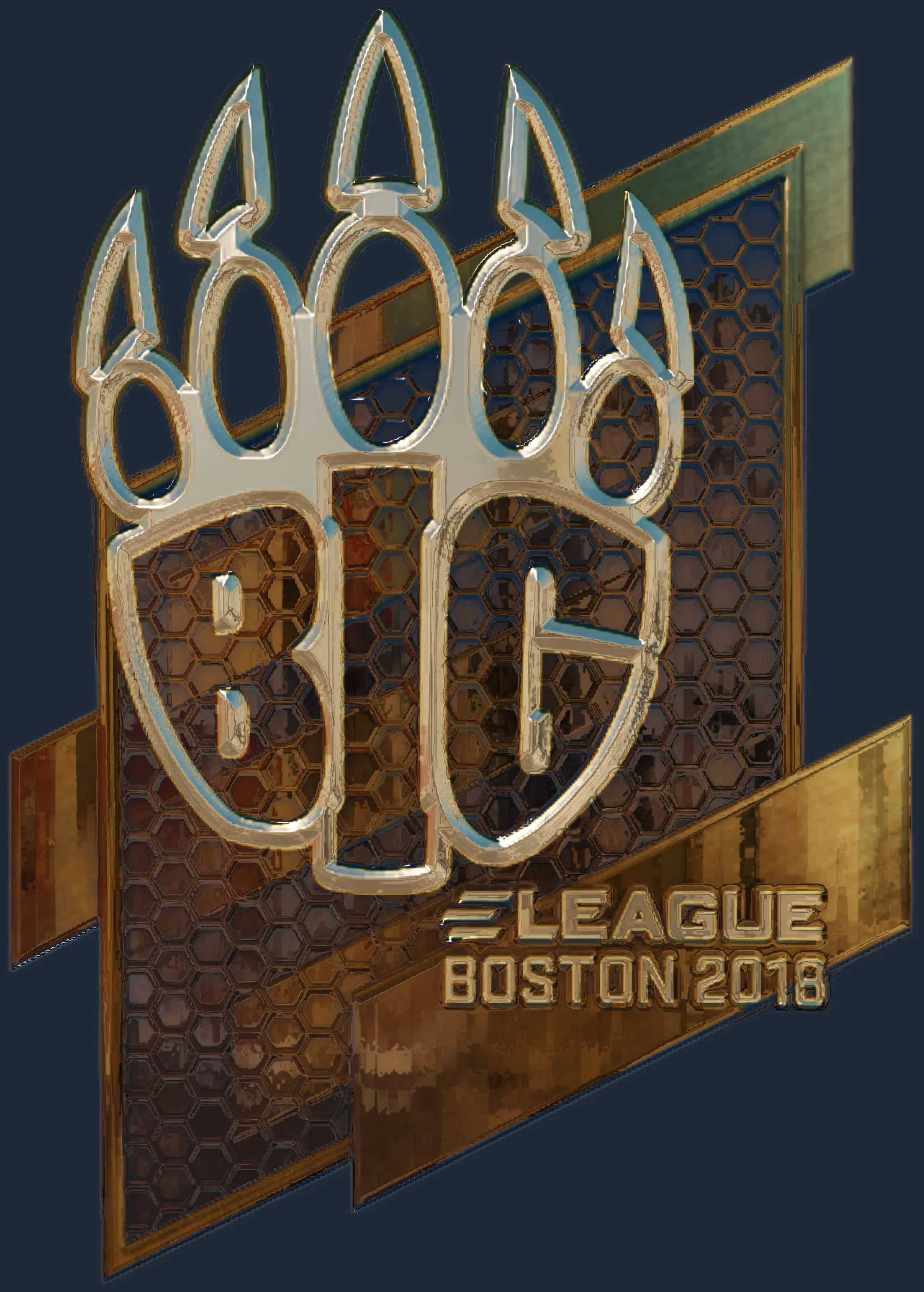 Sticker | BIG (Gold) | Boston 2018 Image