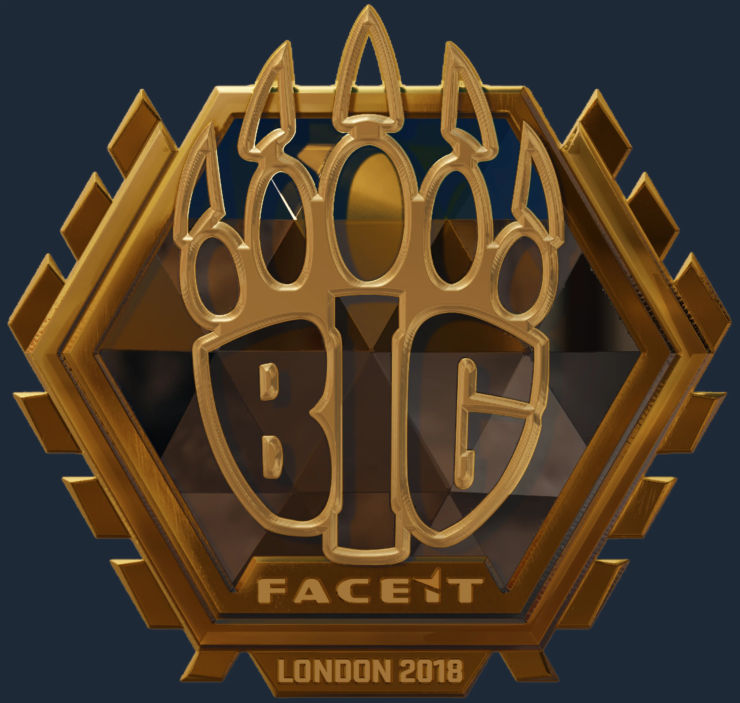 Sticker | BIG (Gold) | London 2018 Image