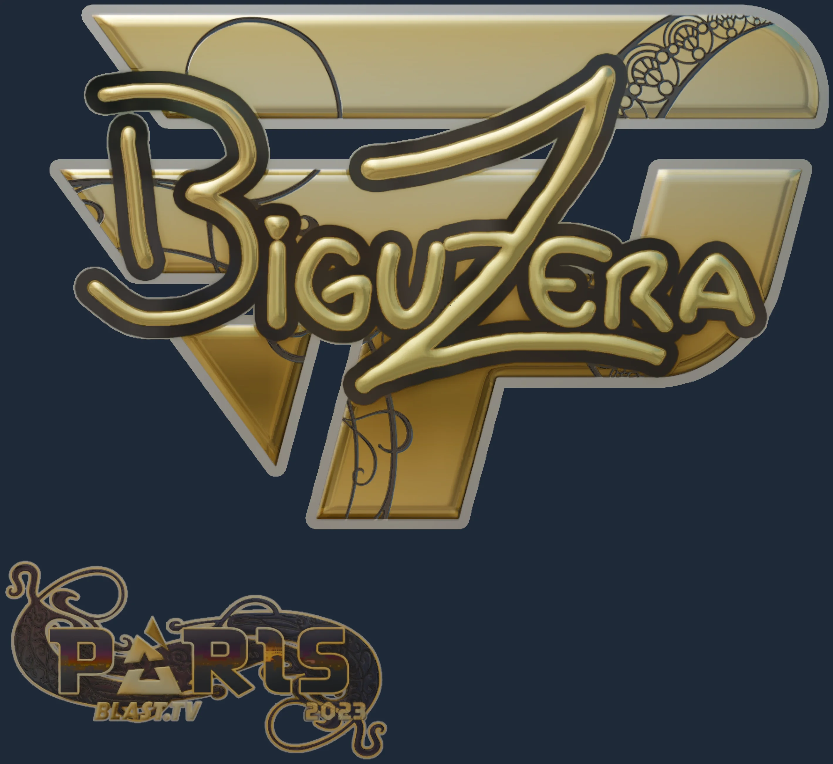 Sticker | biguzera (Gold) | Paris 2023 Image