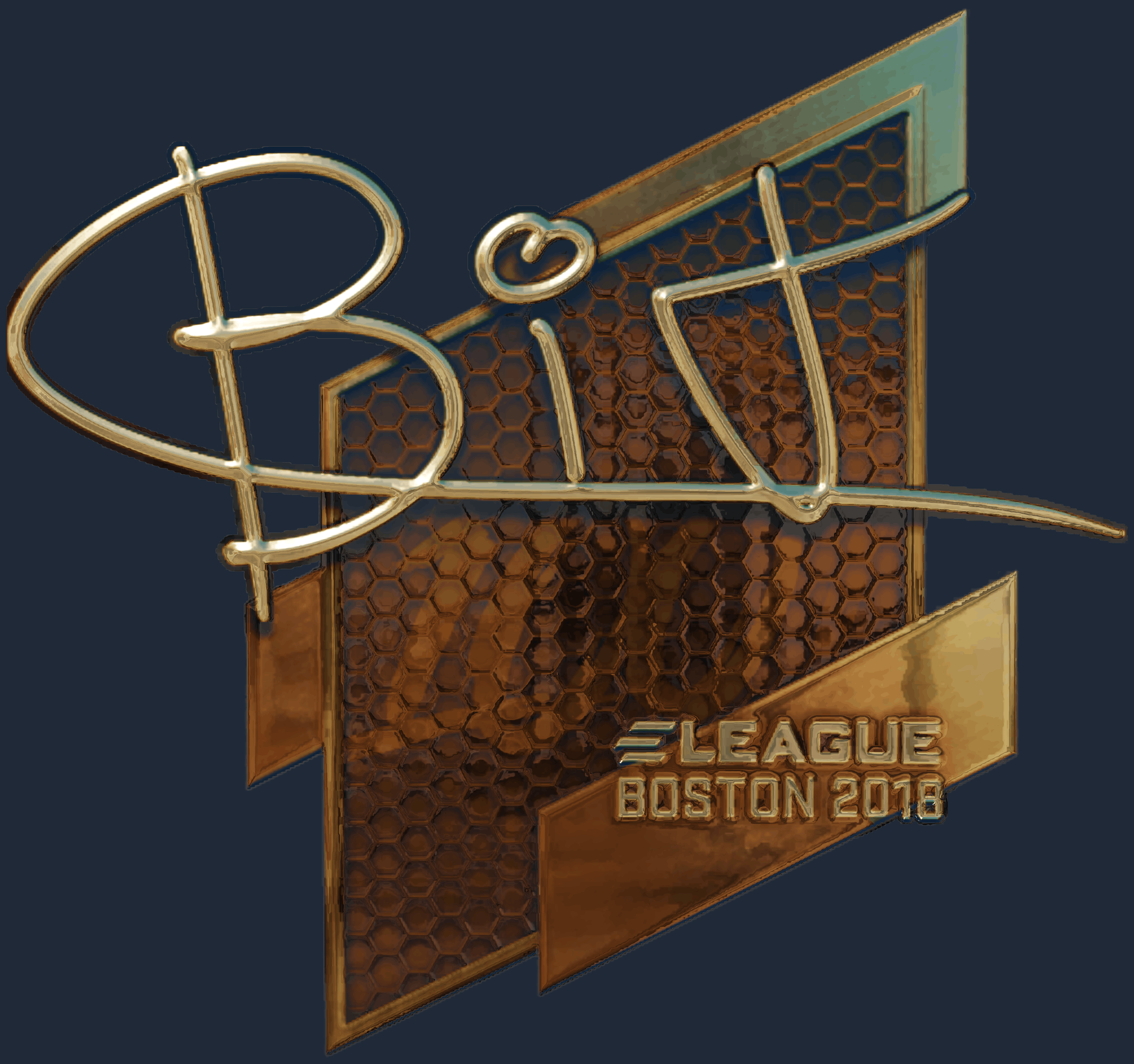 Sticker | BIT (Gold) | Boston 2018 Image