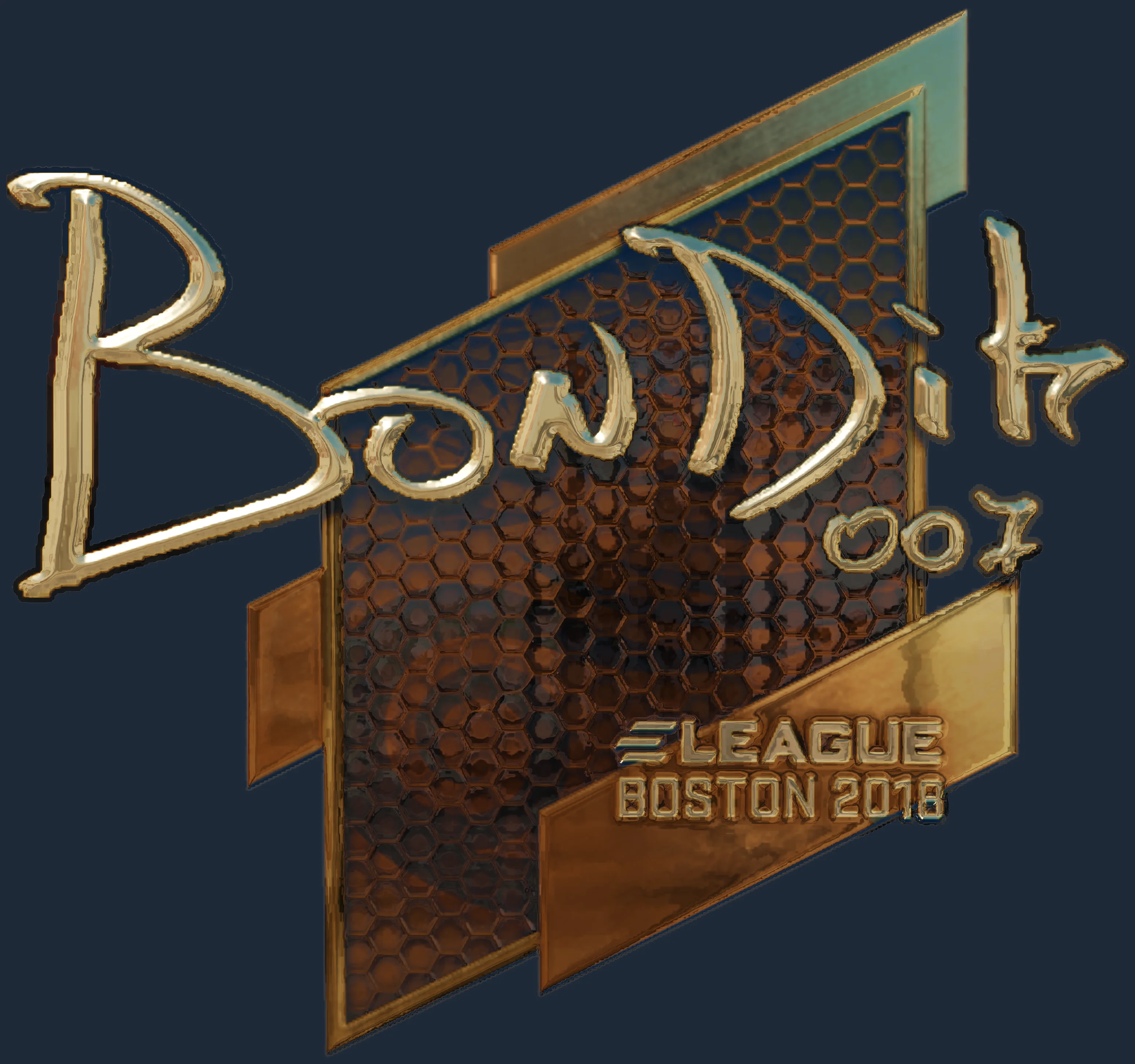 Sticker | bondik (Gold) | Boston 2018 Image
