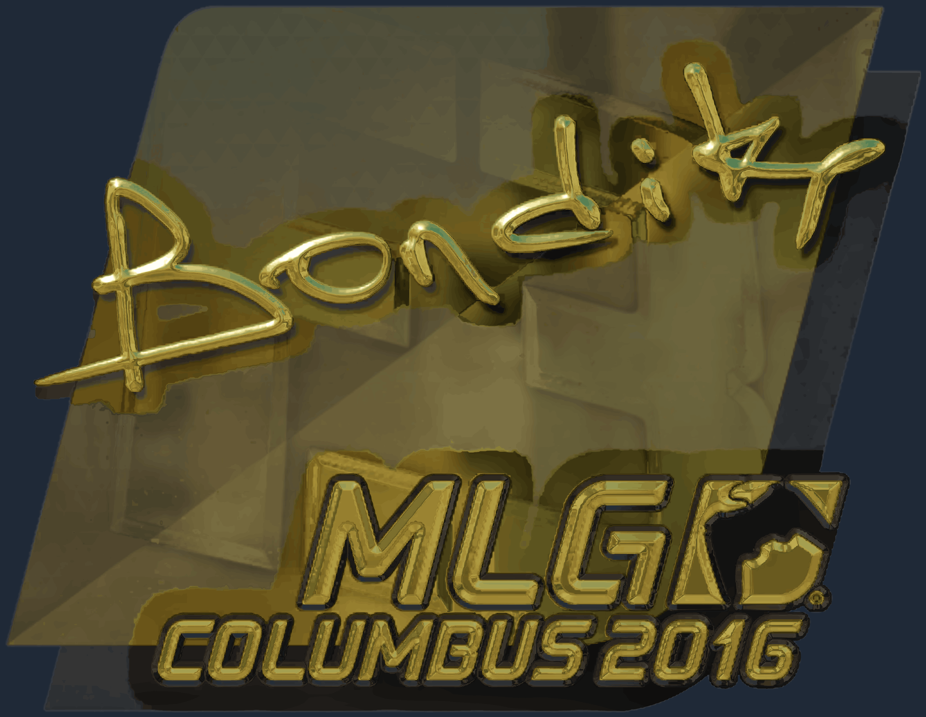 Sticker | bondik (Gold) | MLG Columbus 2016 Screenshot