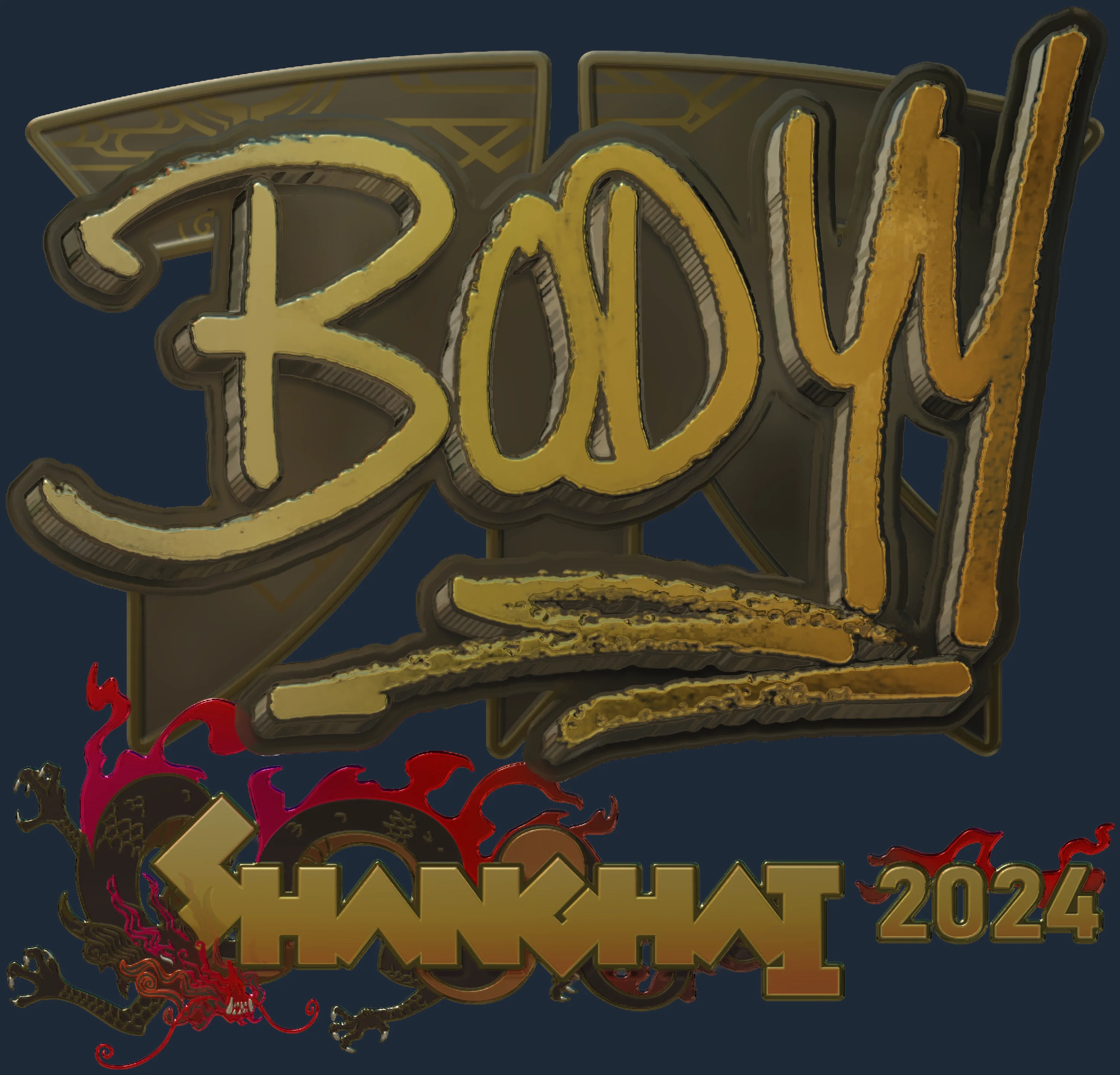 Sticker | bodyy (Gold) | Shanghai 2024 Image