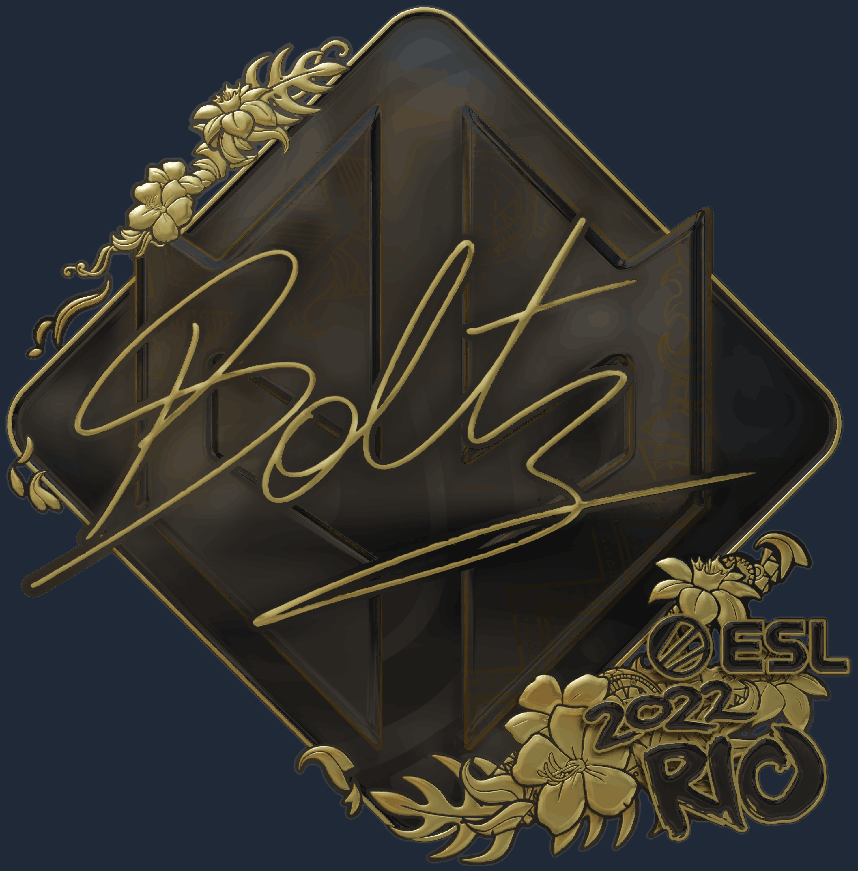 Sticker | boltz (Gold) | Rio 2022 Image