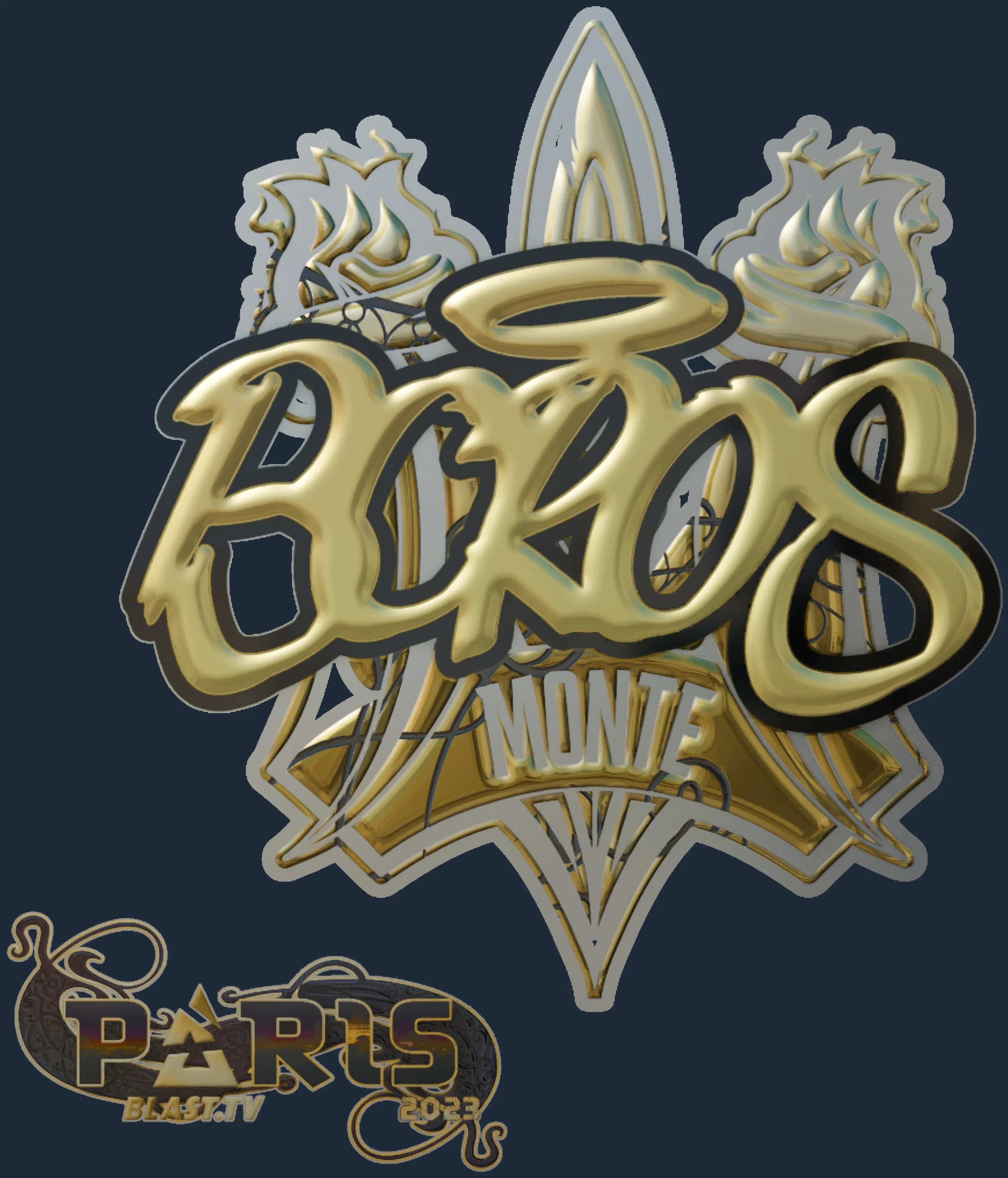 Sticker | BOROS (Gold) | Paris 2023 Image