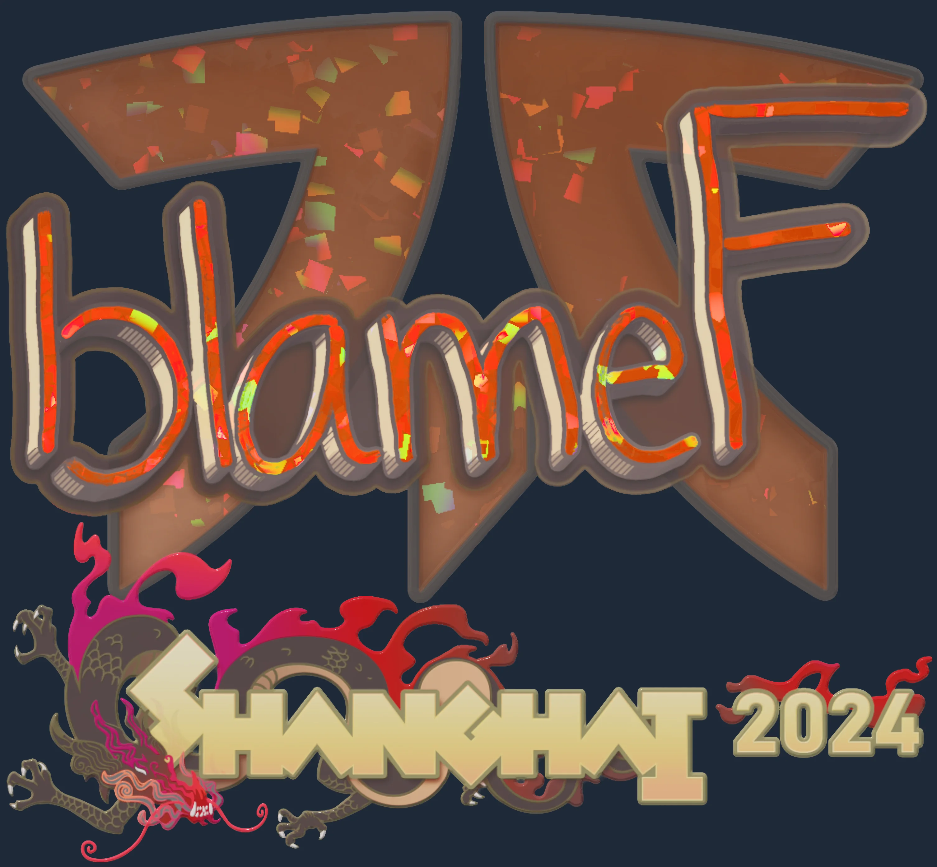 Sticker | blameF (Glitter) | Shanghai 2024 Image