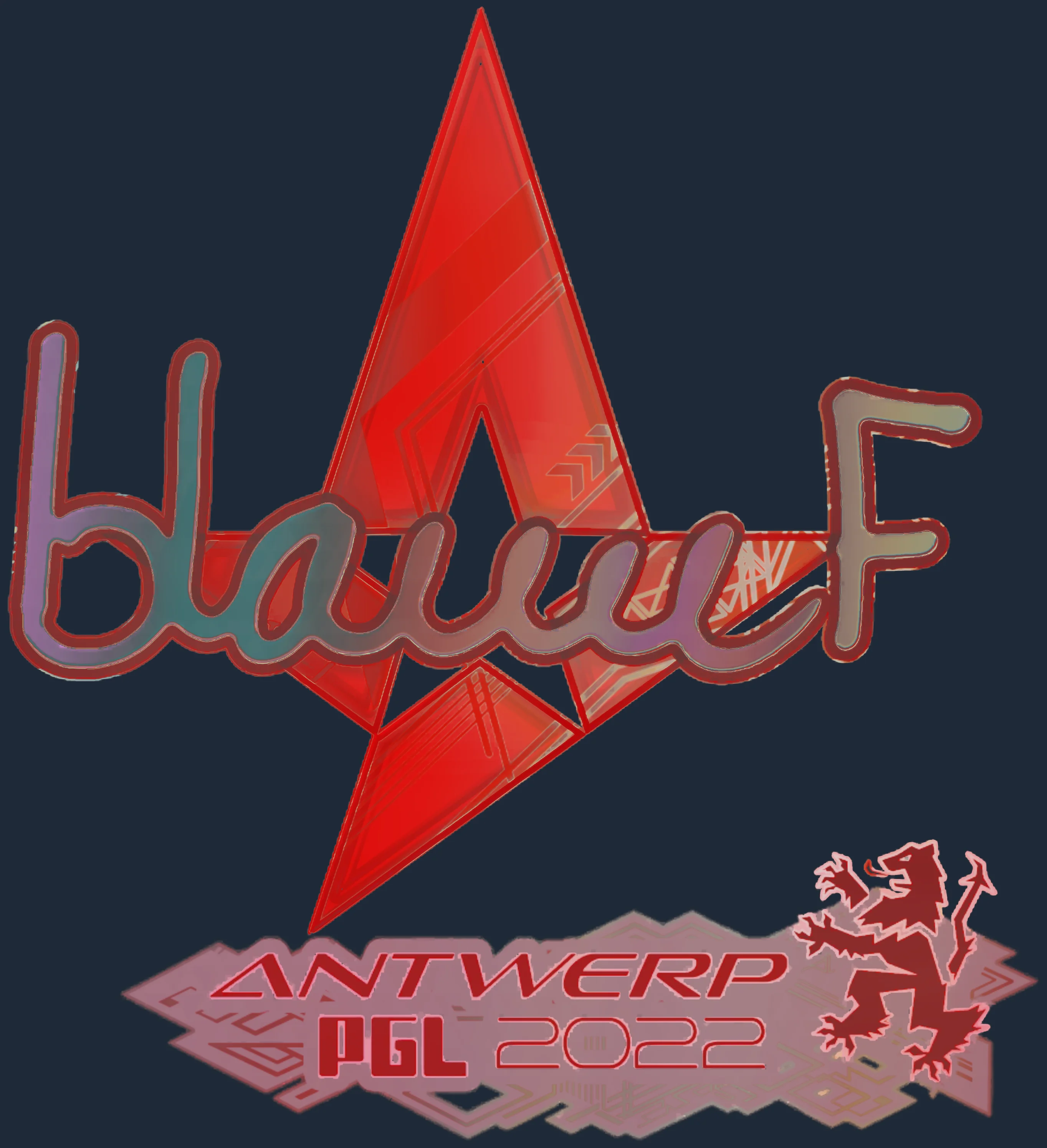 Sticker | blameF (Holo) | Antwerp 2022 Image