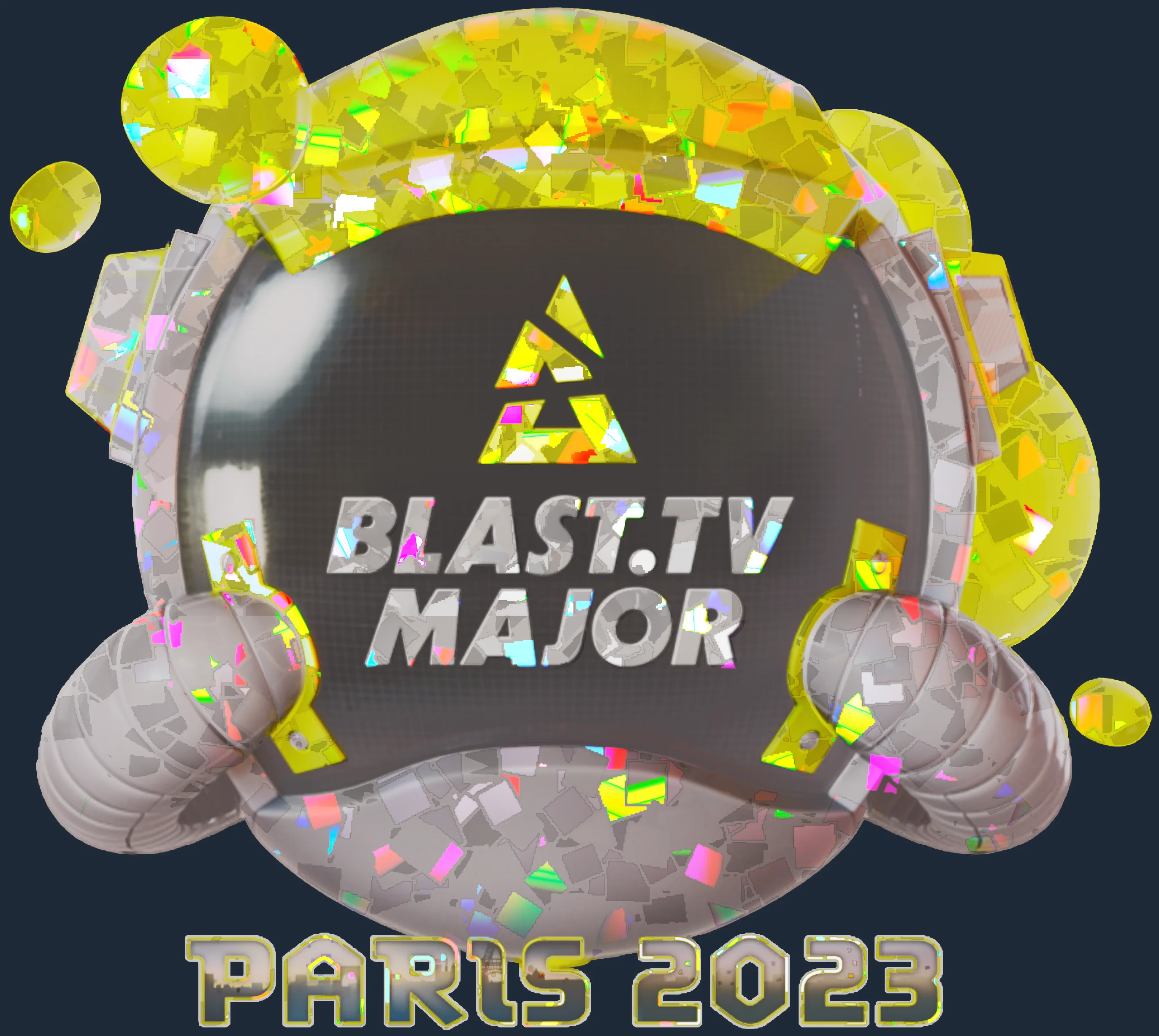 Sticker | BLAST.tv (Glitter) | Paris 2023 Image