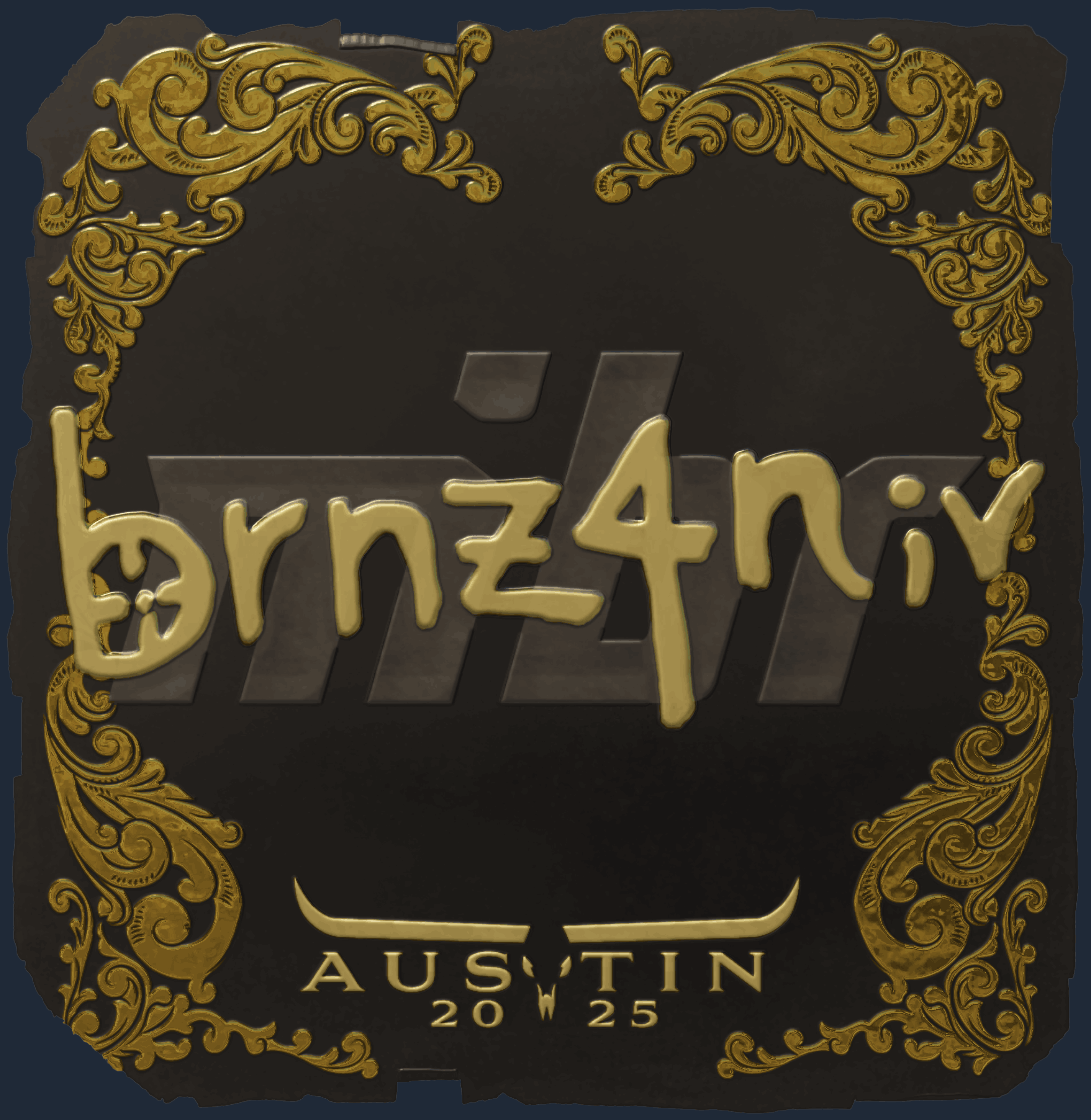 Sticker | brnz4n (Gold) | Austin 2025 Image