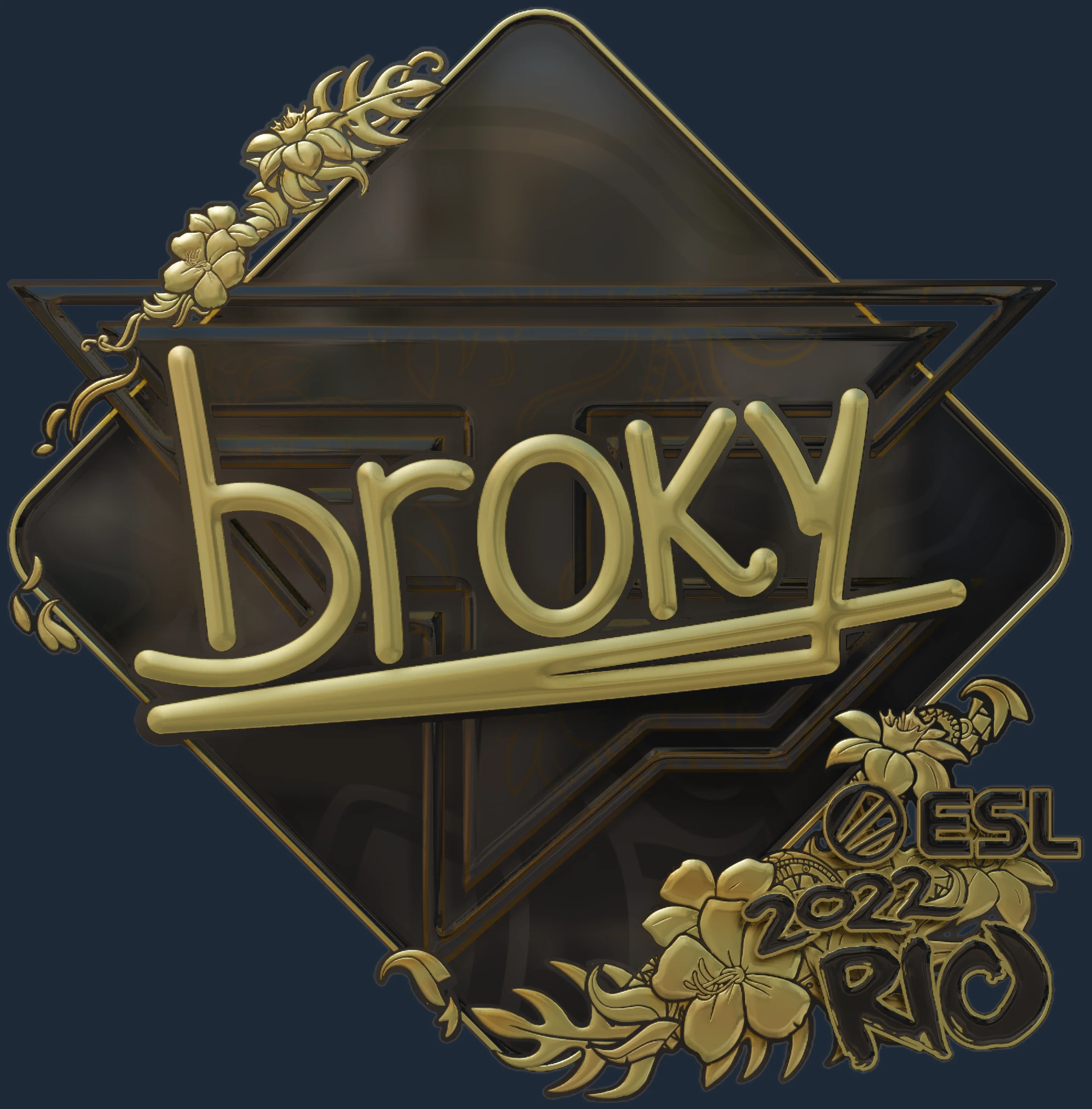 Sticker | broky (Gold) | Rio 2022 Image