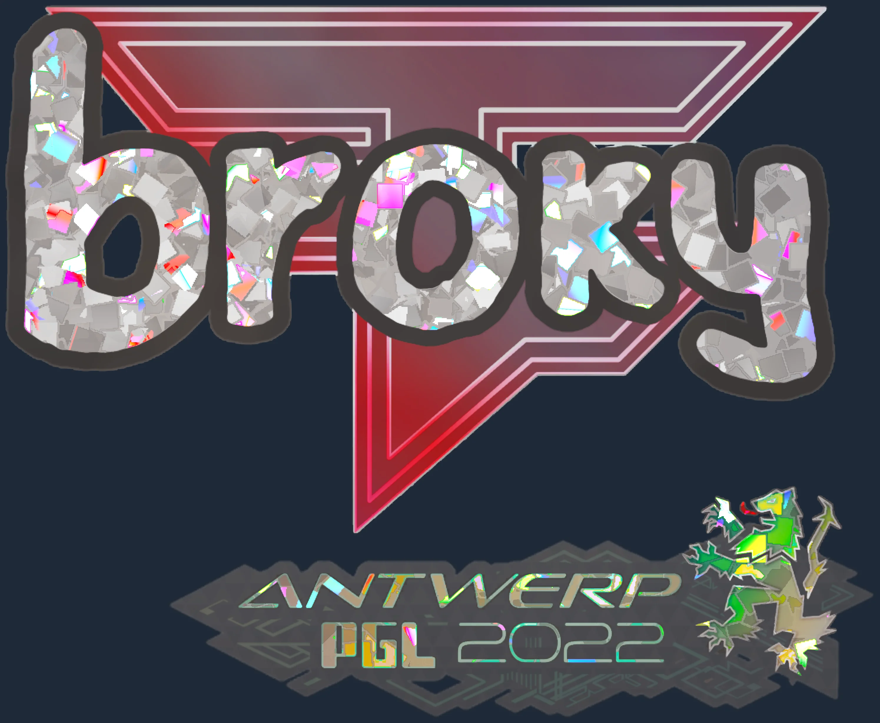 Sticker | broky (Glitter) | Antwerp 2022 Image