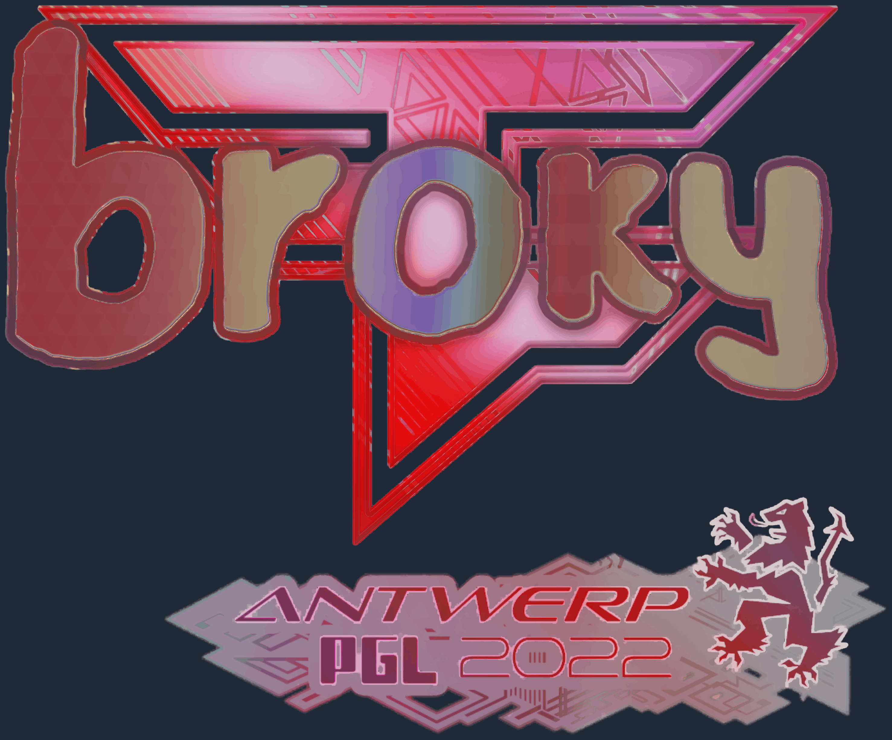 Sticker | broky (Holo) | Antwerp 2022 Image