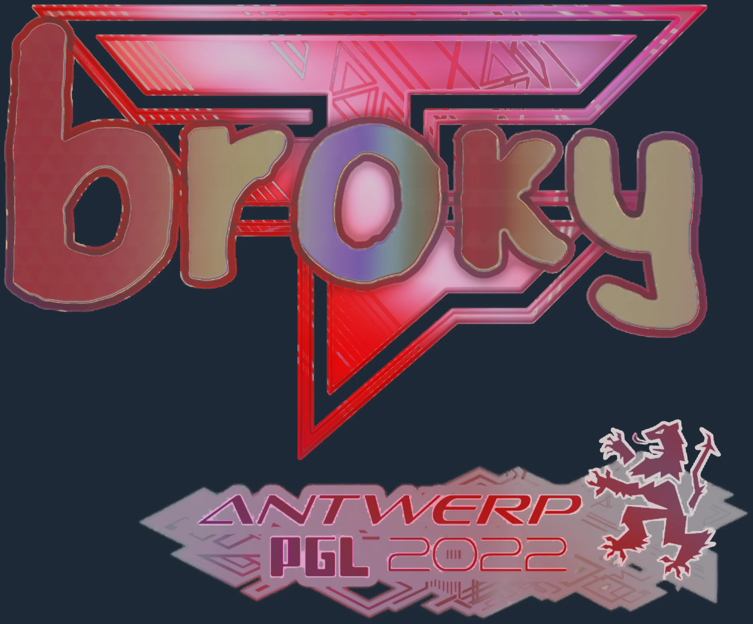 Sticker | broky (Holo) | Antwerp 2022 Image