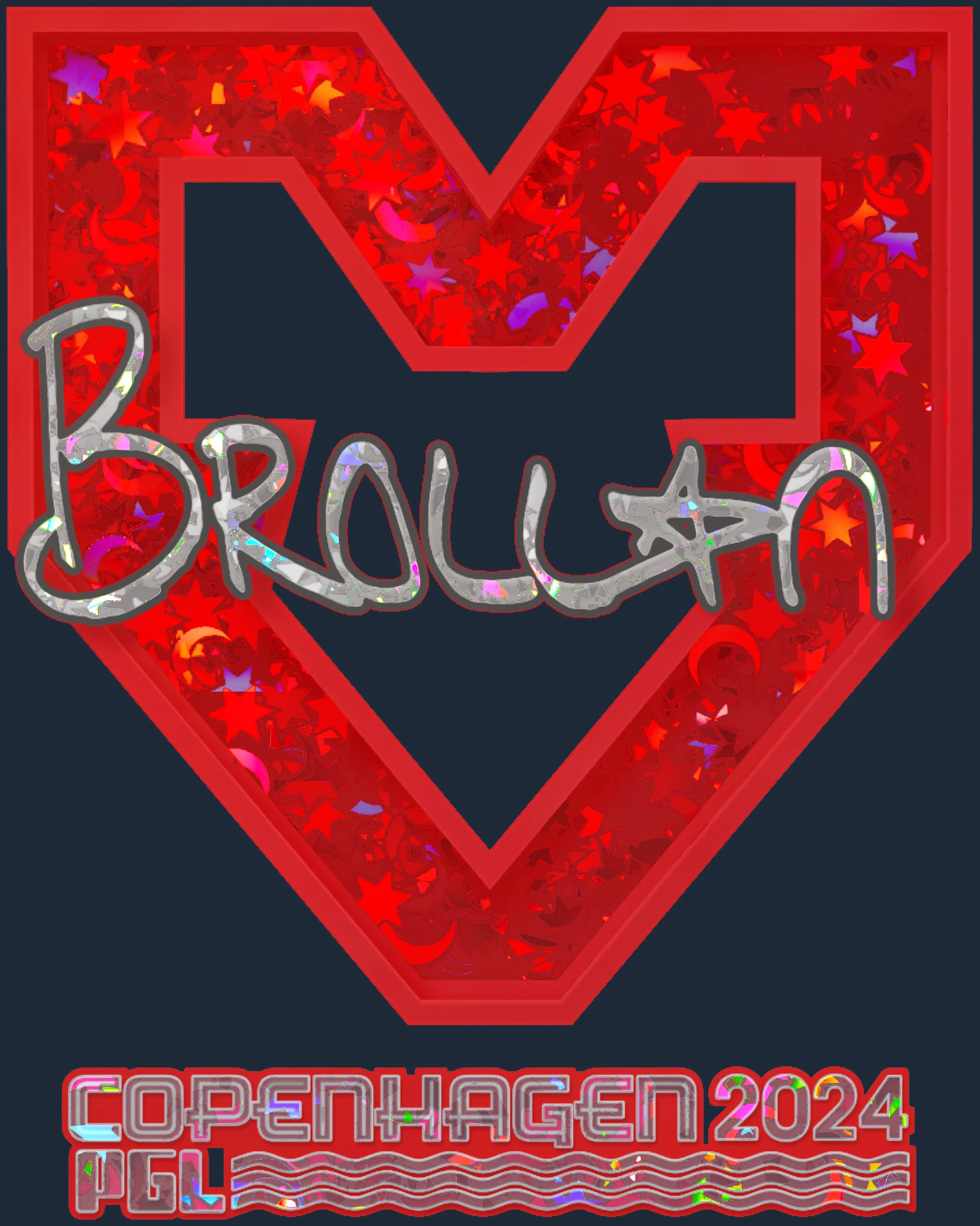 Sticker | Brollan (Glitter) | Copenhagen 2024 Image