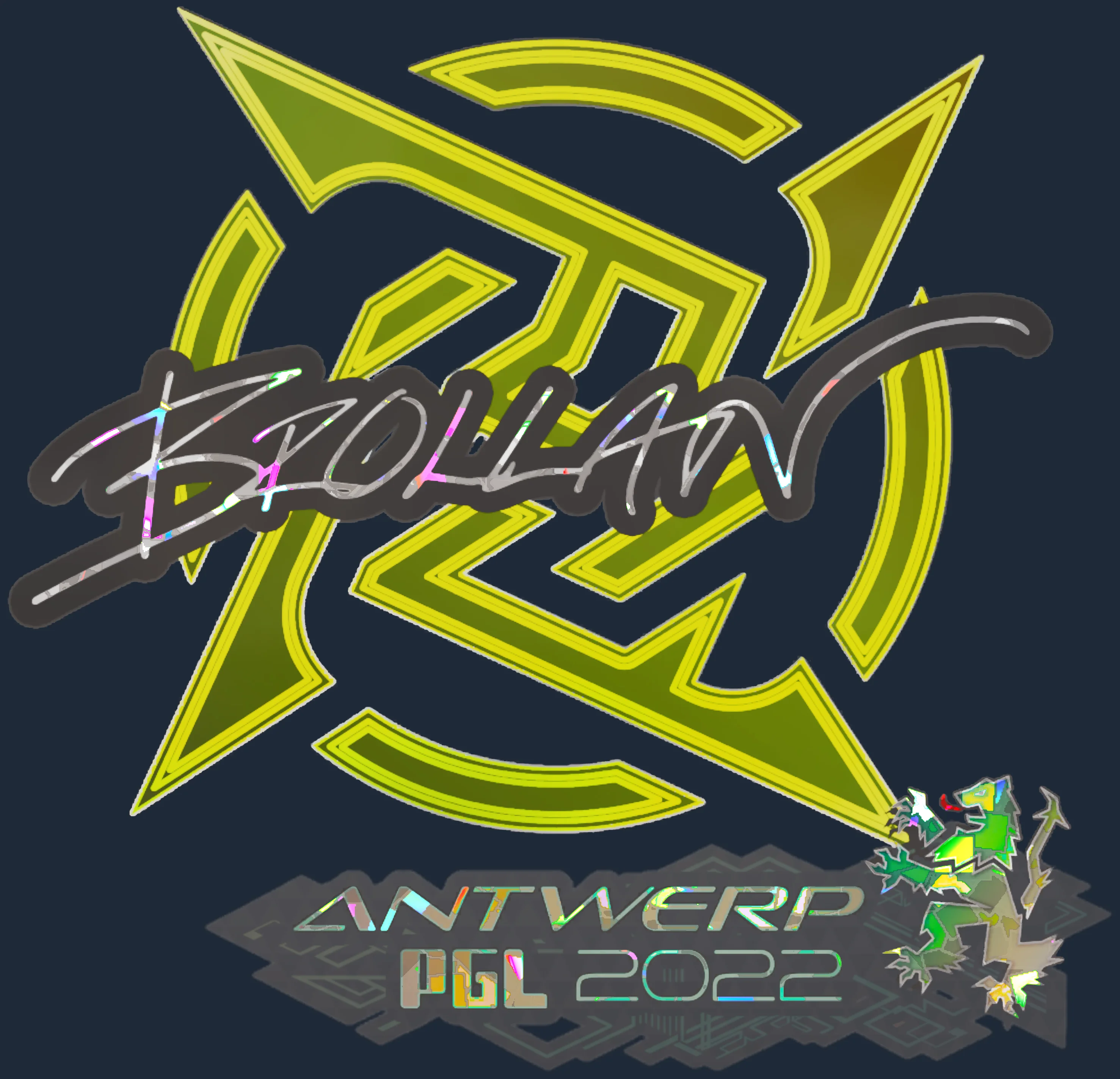 Sticker | Brollan (Glitter) | Antwerp 2022 Image