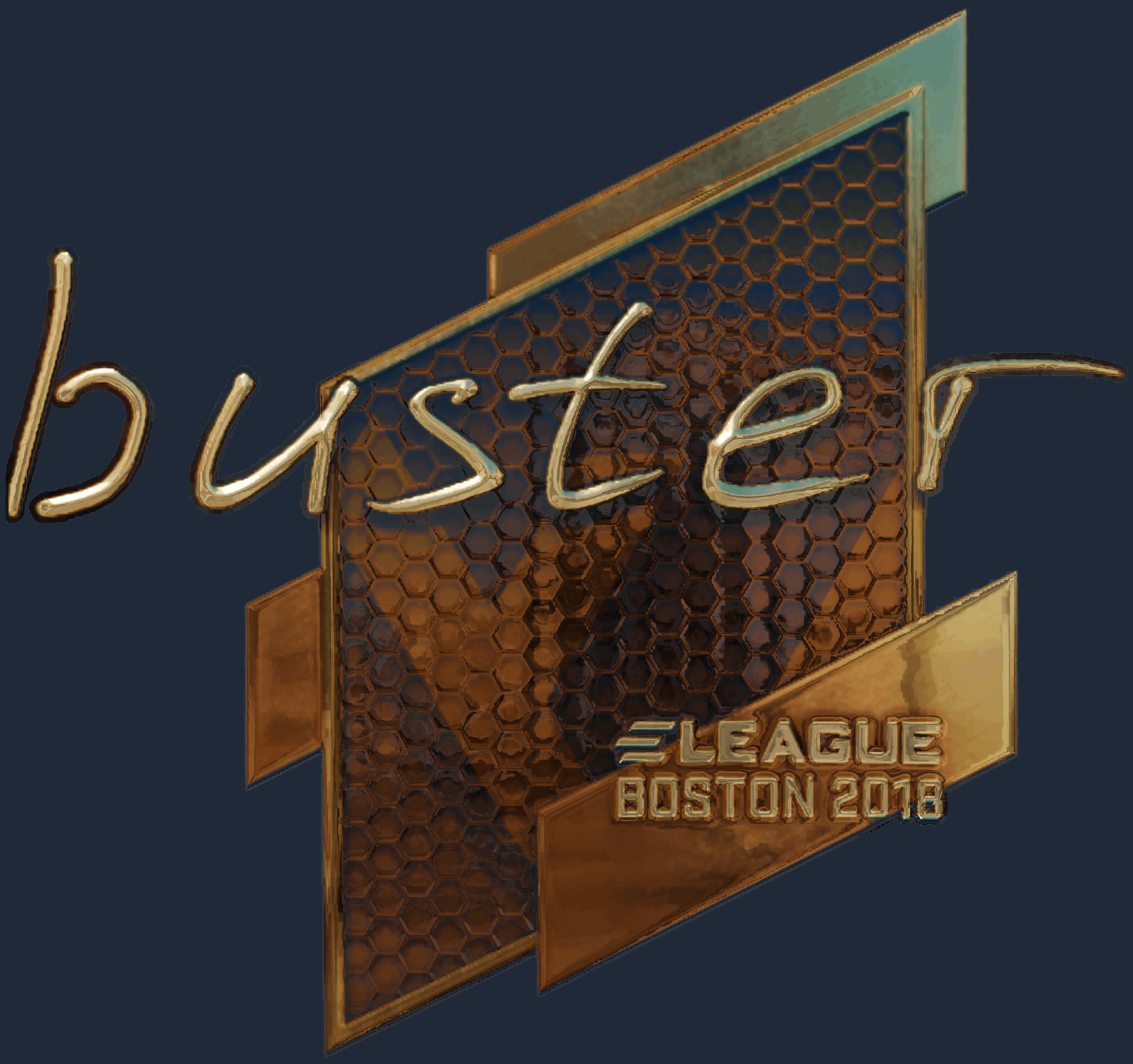 Sticker | buster (Gold) | Boston 2018 Image