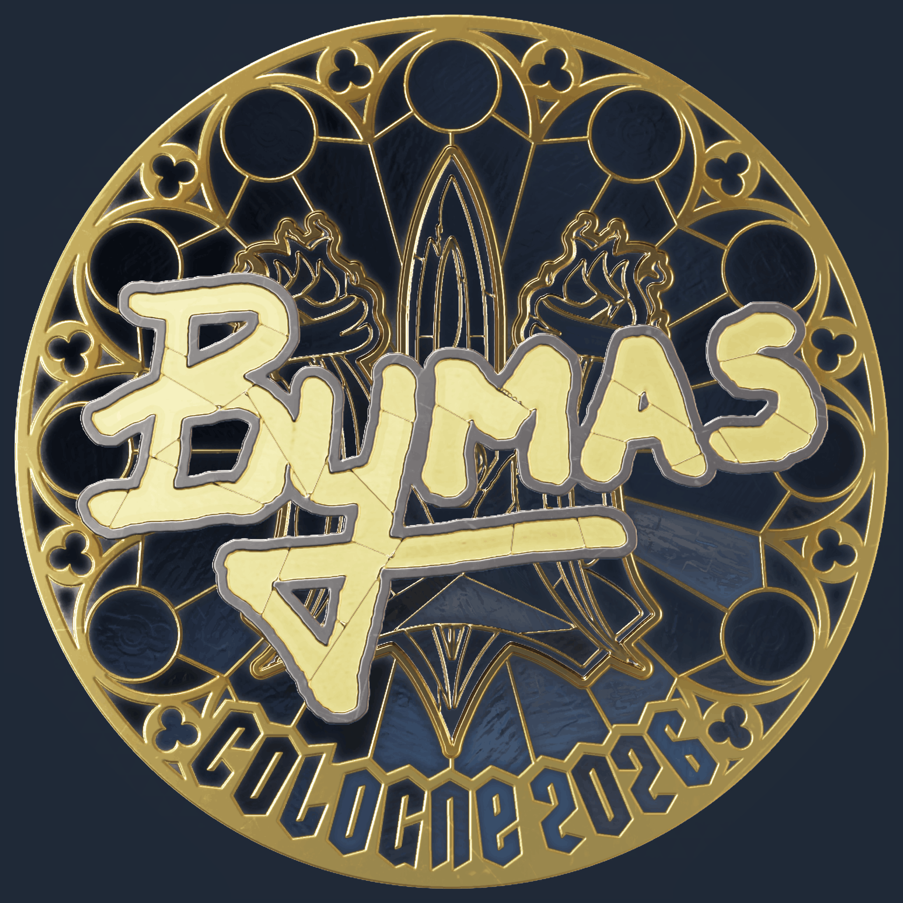 Sticker | Bymas (Gold) | Cologne 2026 Image