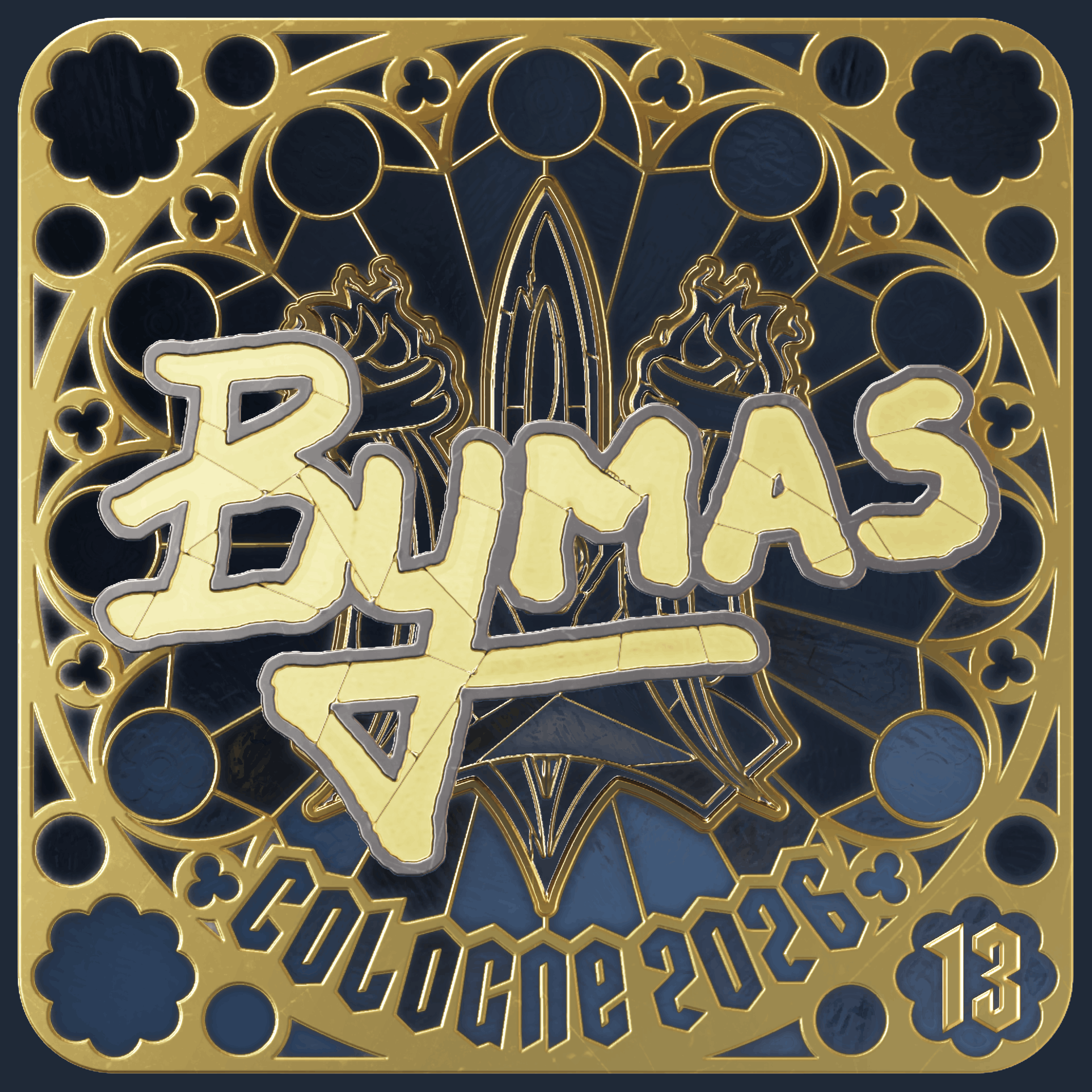 Sticker | Bymas (Gold, Ranked) | Cologne 2026 Image