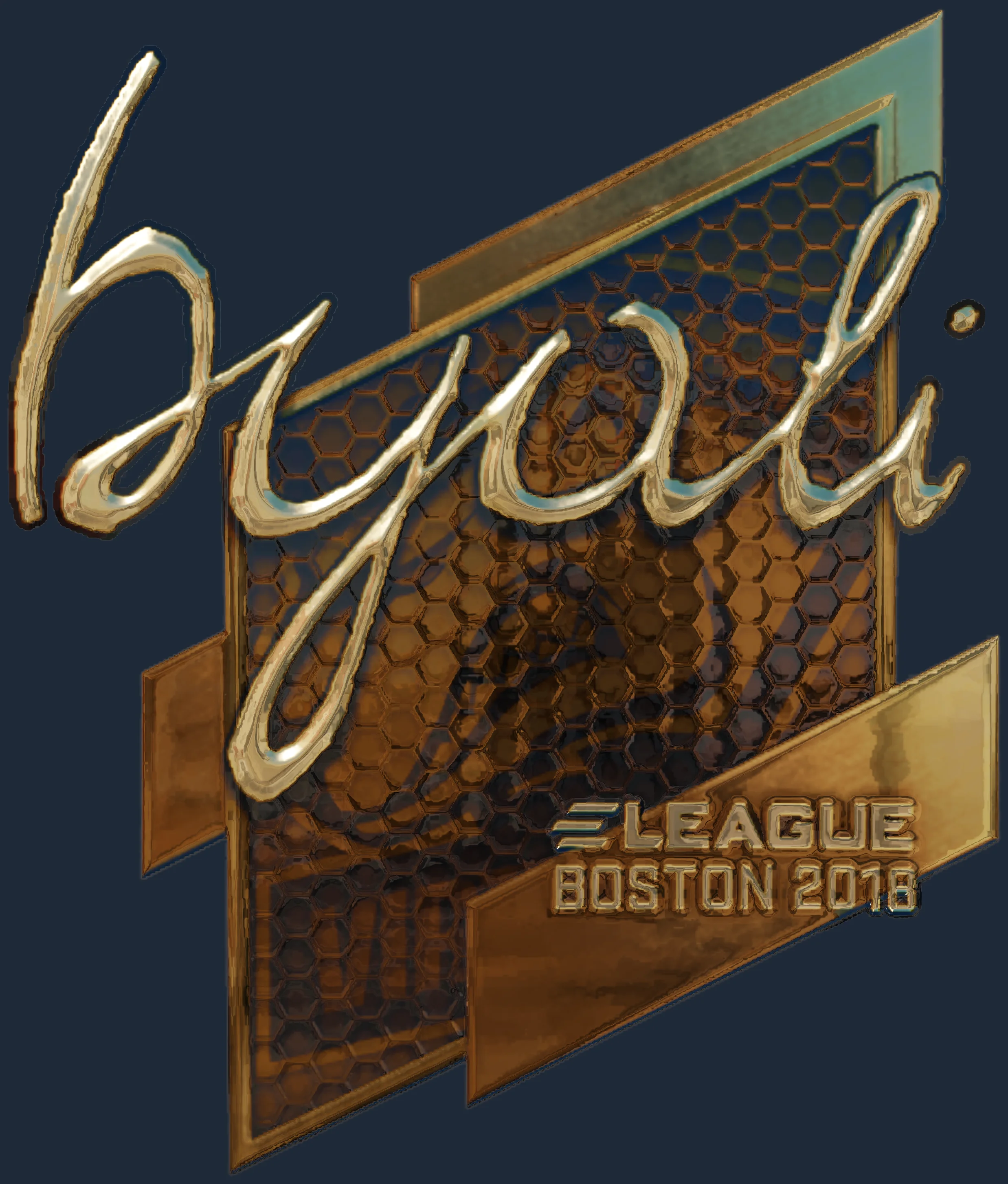 Sticker | byali (Gold) | Boston 2018 Image