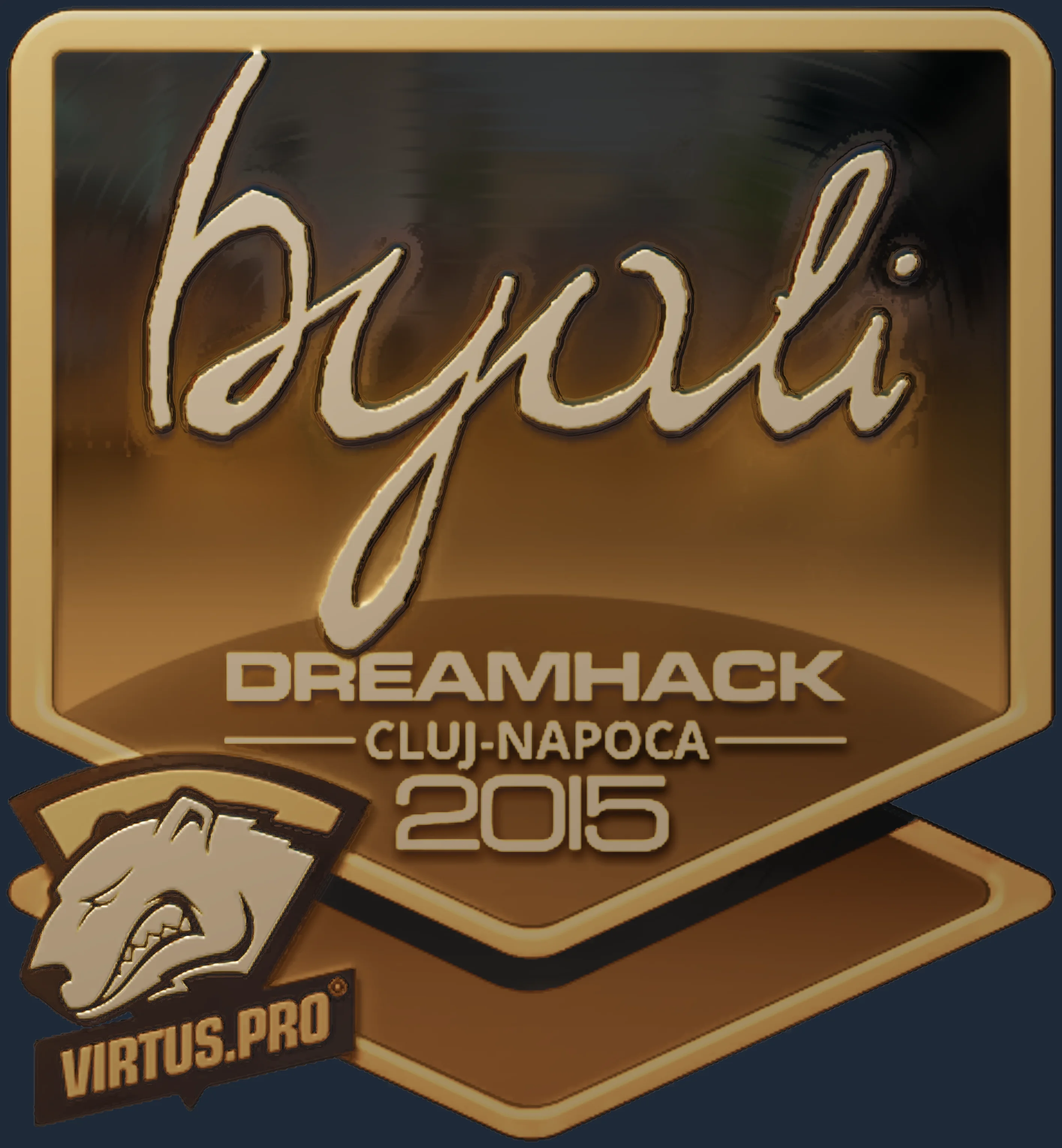Sticker | byali (Gold) | Cluj-Napoca 2015 Image