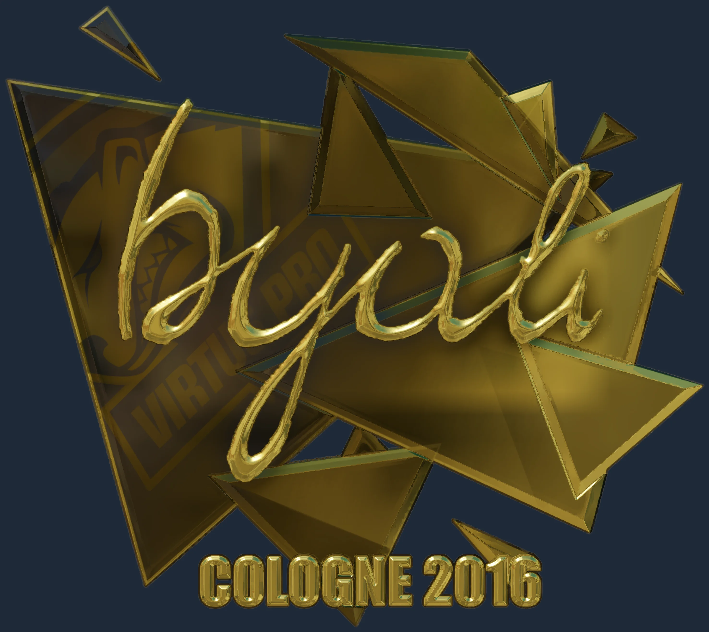 Sticker | byali (Gold) | Cologne 2016 Image