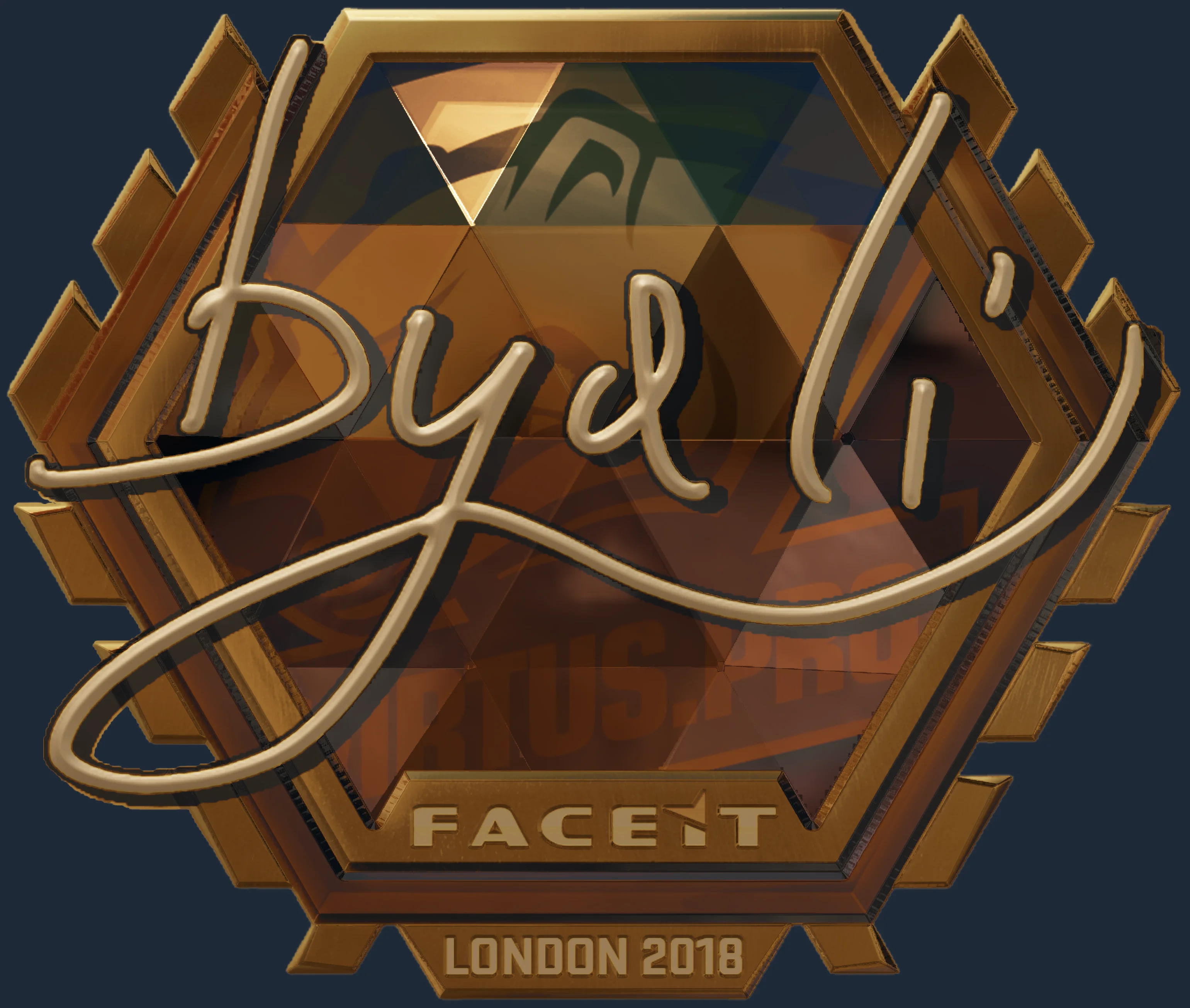 Sticker | byali (Gold) | London 2018 Image