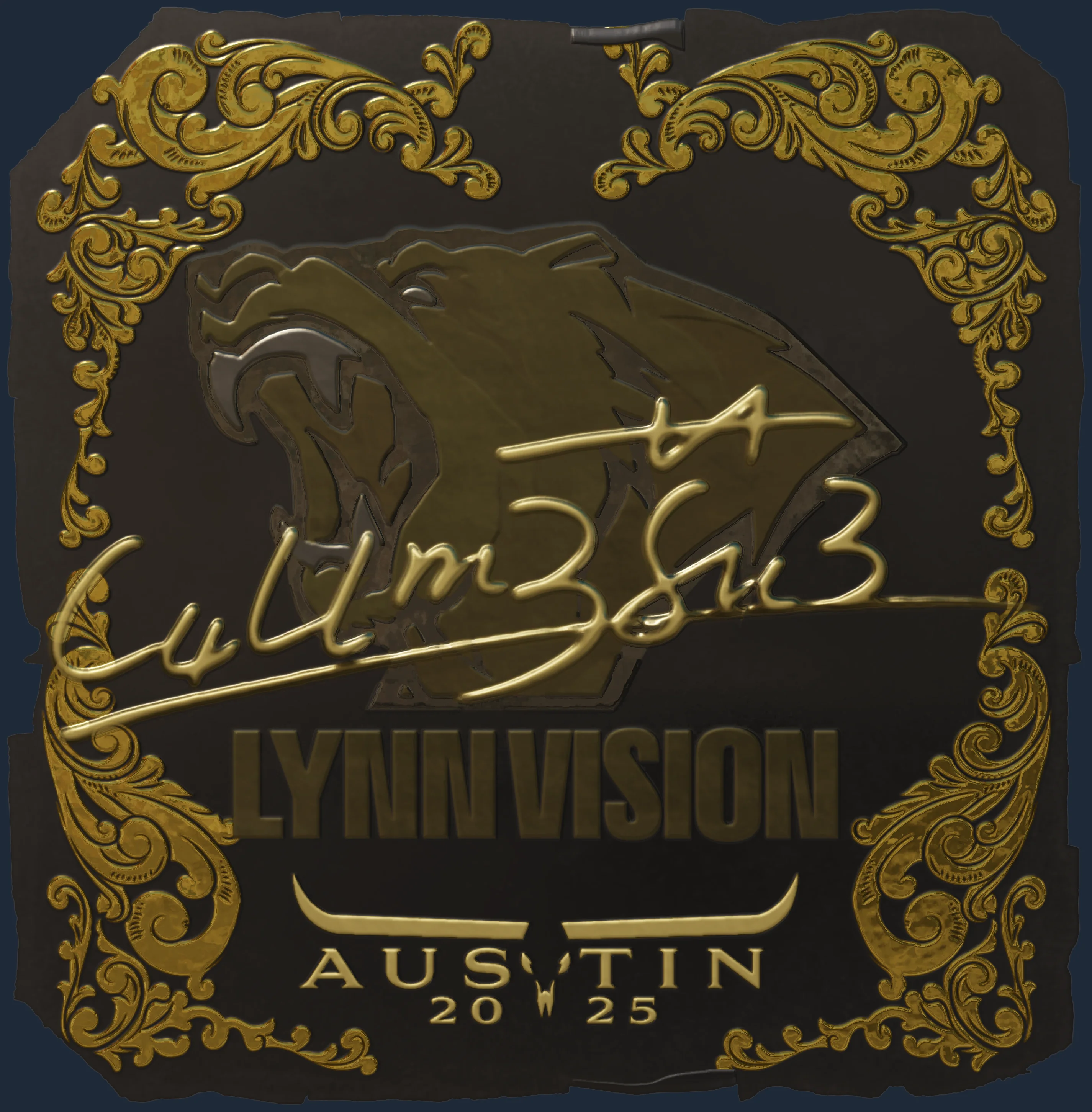 Sticker | C4LLM3SU3 (Gold) | Austin 2025 Image