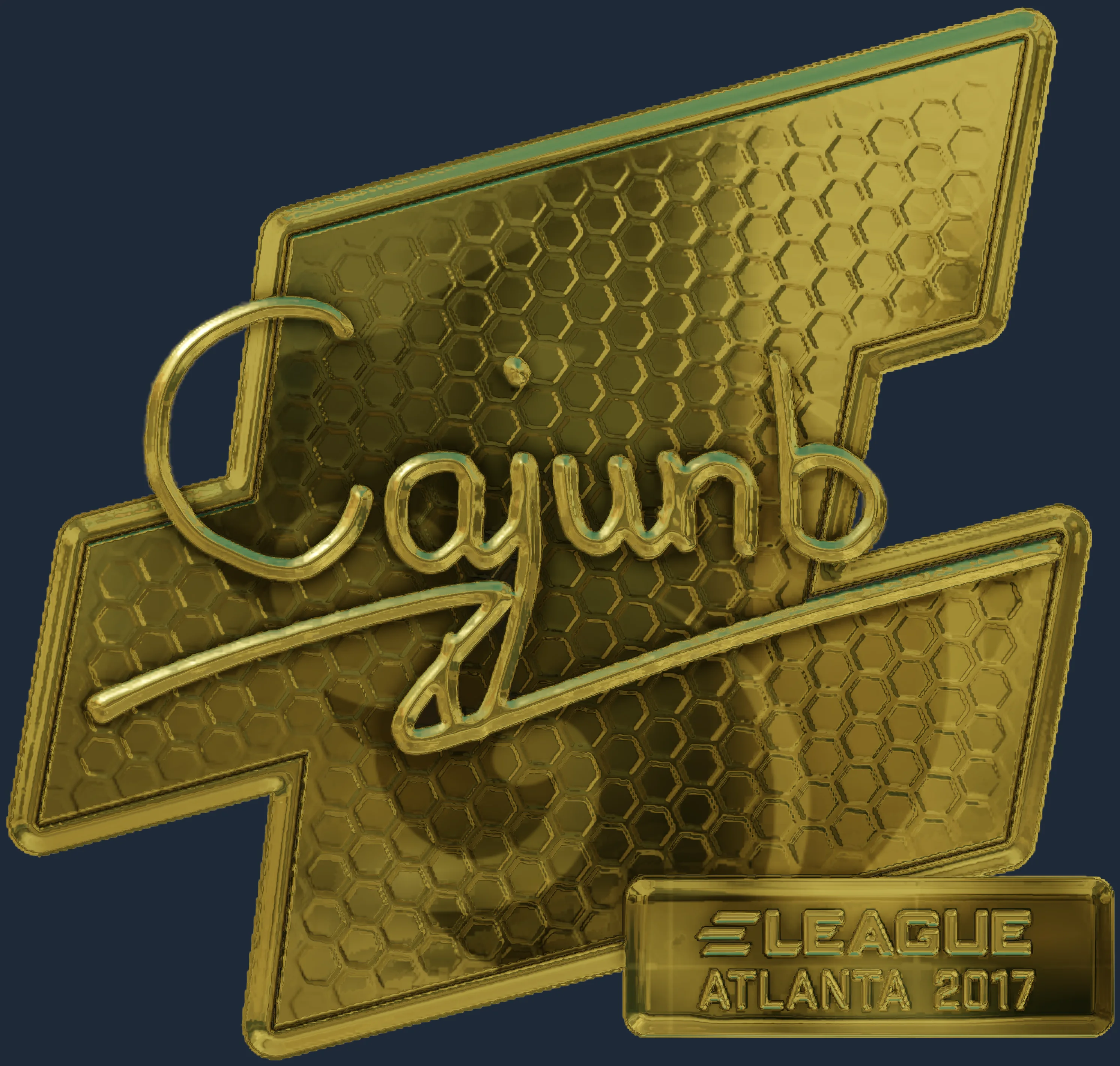 Sticker | cajunb (Gold) | Atlanta 2017 Image