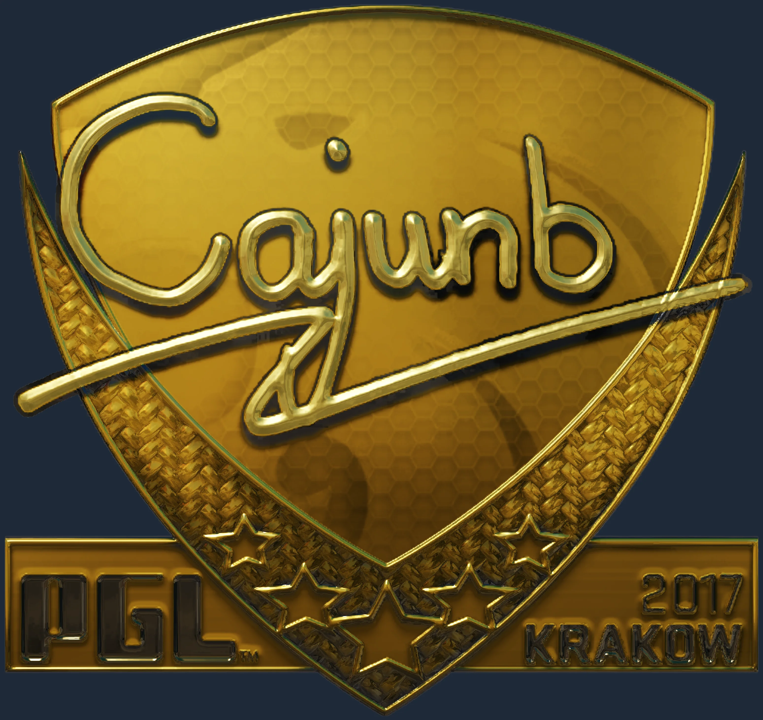 Sticker | cajunb (Gold) | Krakow 2017 Image