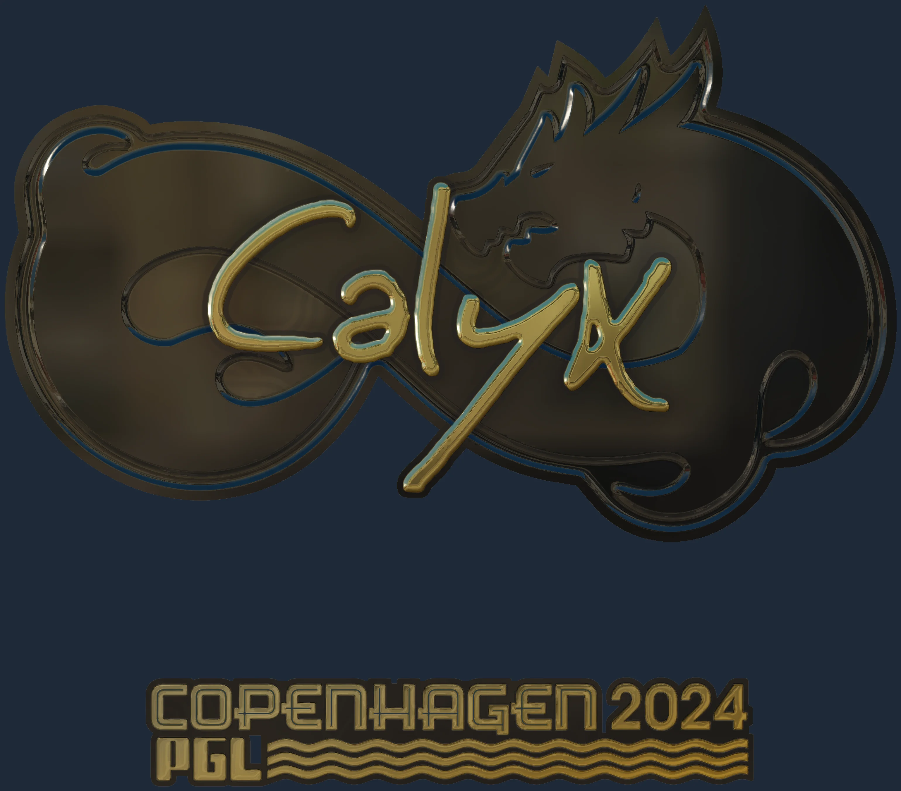 Sticker | Calyx (Gold) | Copenhagen 2024 Image