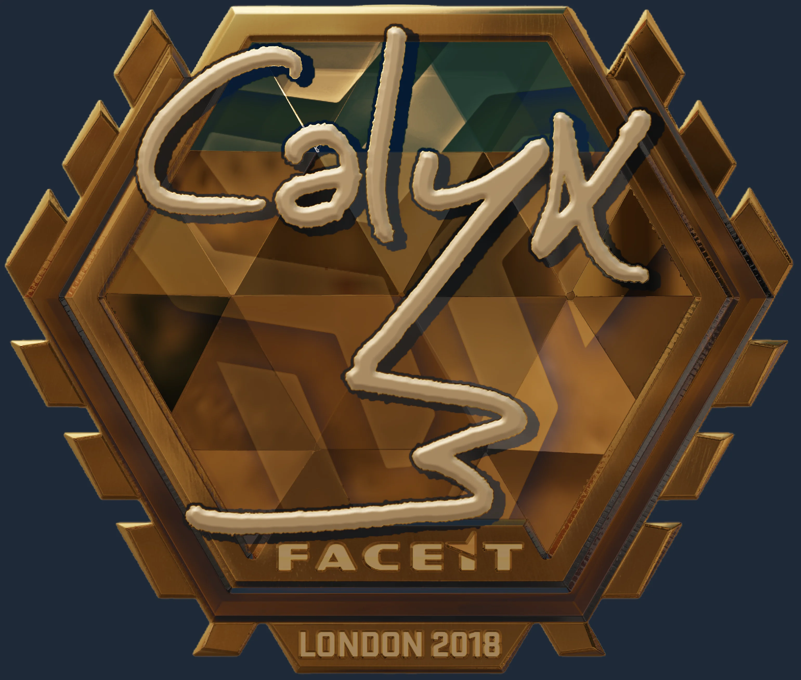 Sticker | Calyx (Gold) | London 2018 Image