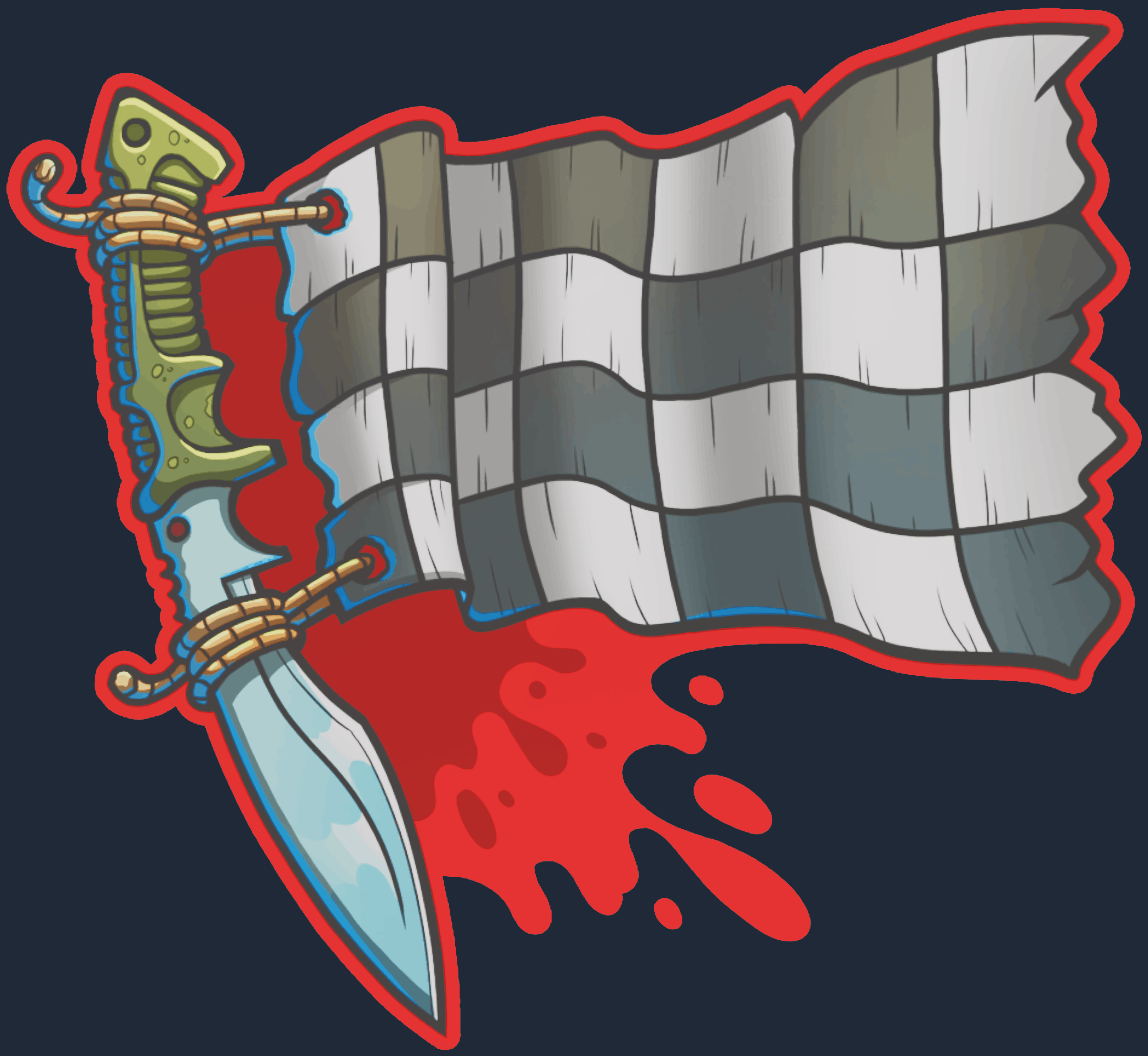 Sticker | Checkered Kukri Image