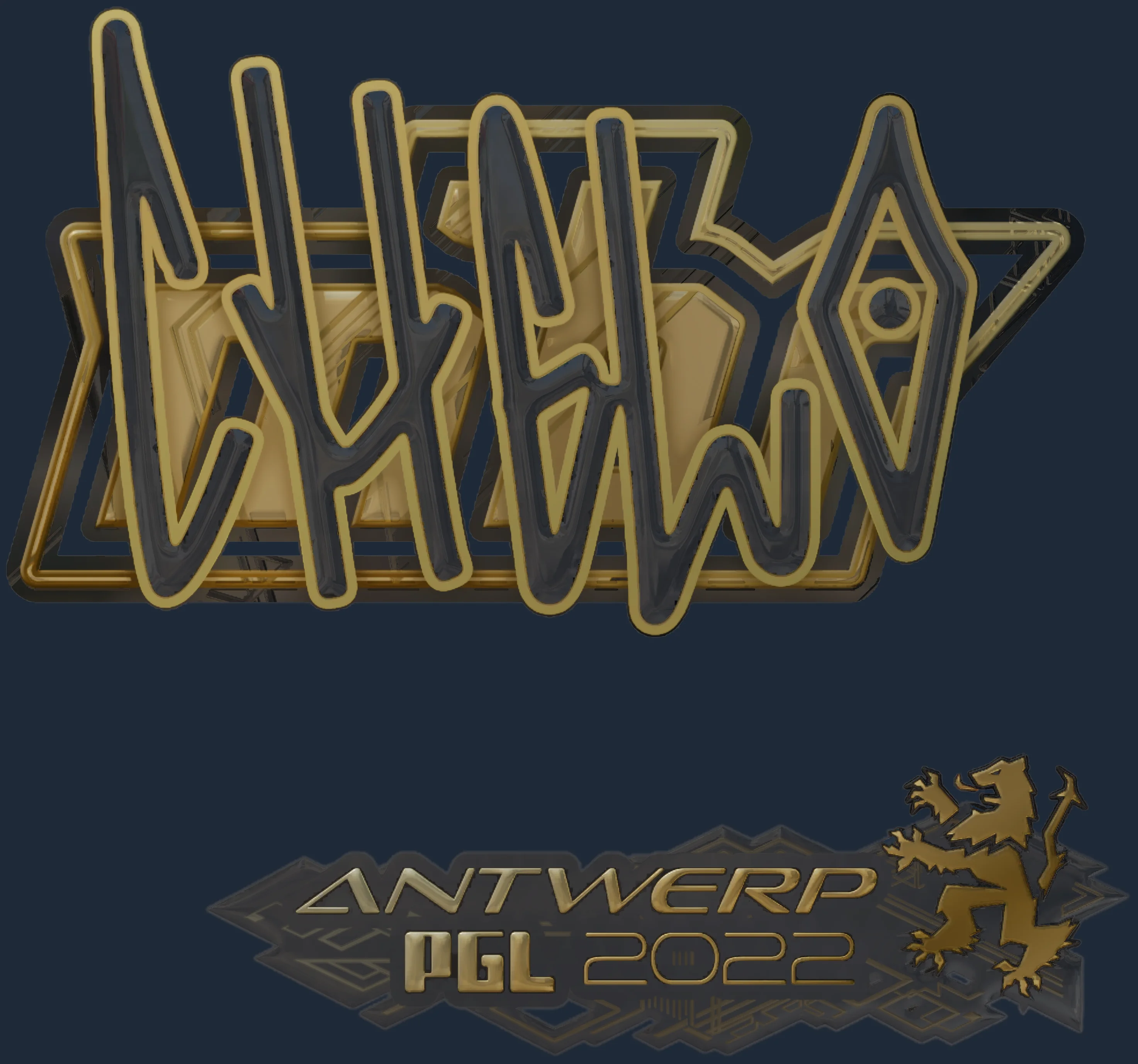 Sticker | chelo (Gold) | Antwerp 2022 Image