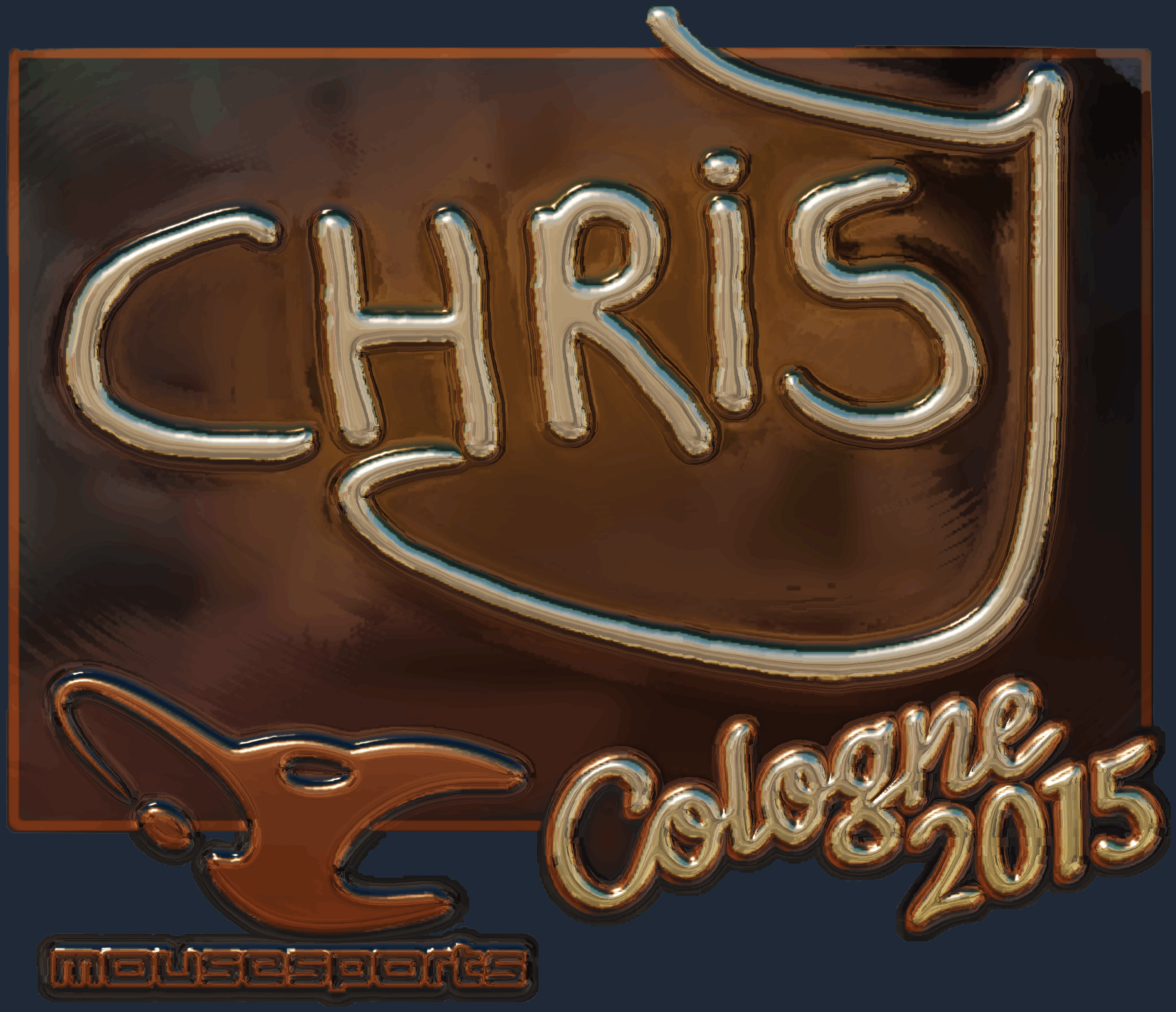 Sticker | chrisJ (Gold) | Cologne 2015 Image