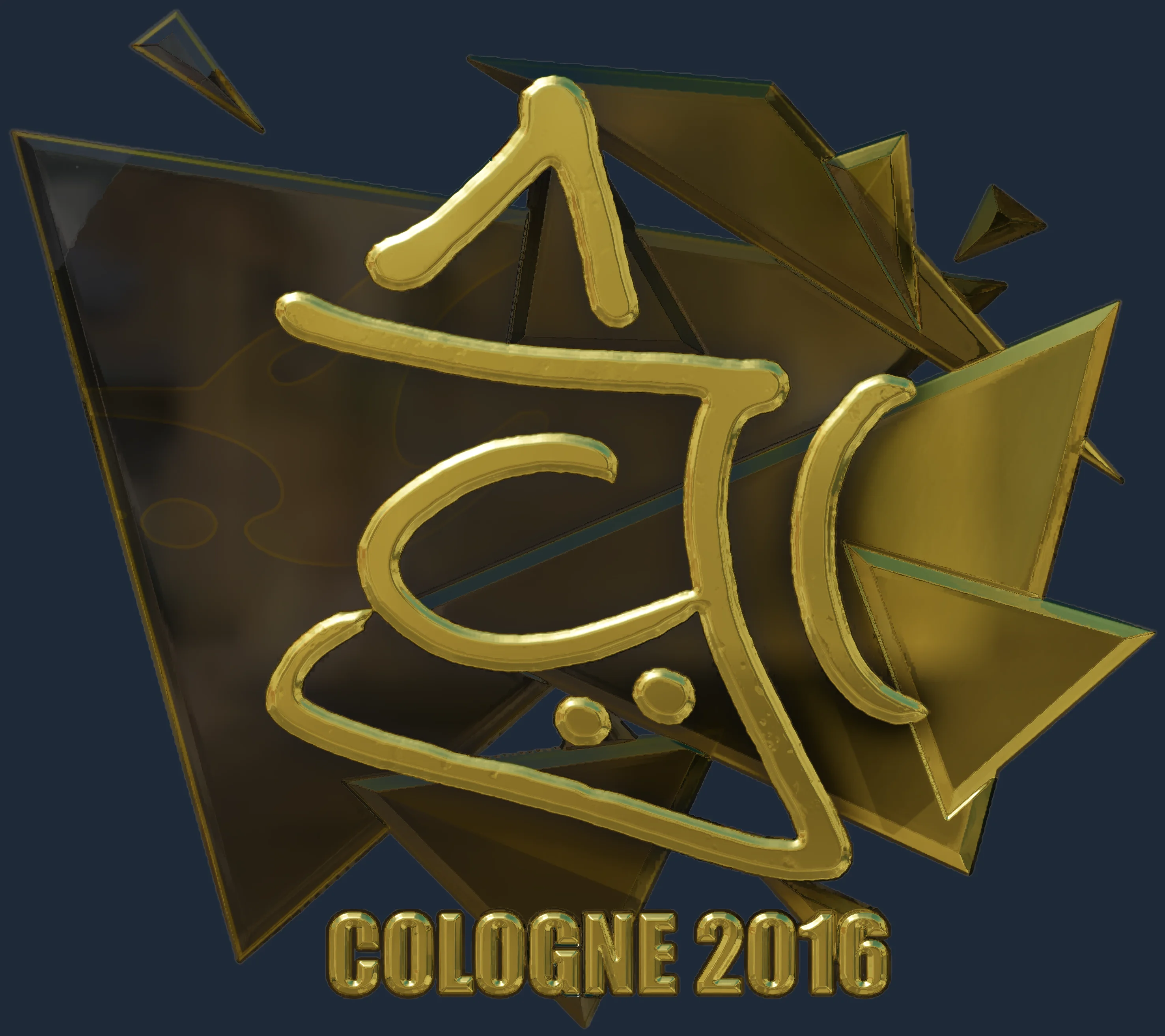Sticker | chrisJ (Gold) | Cologne 2016 Image