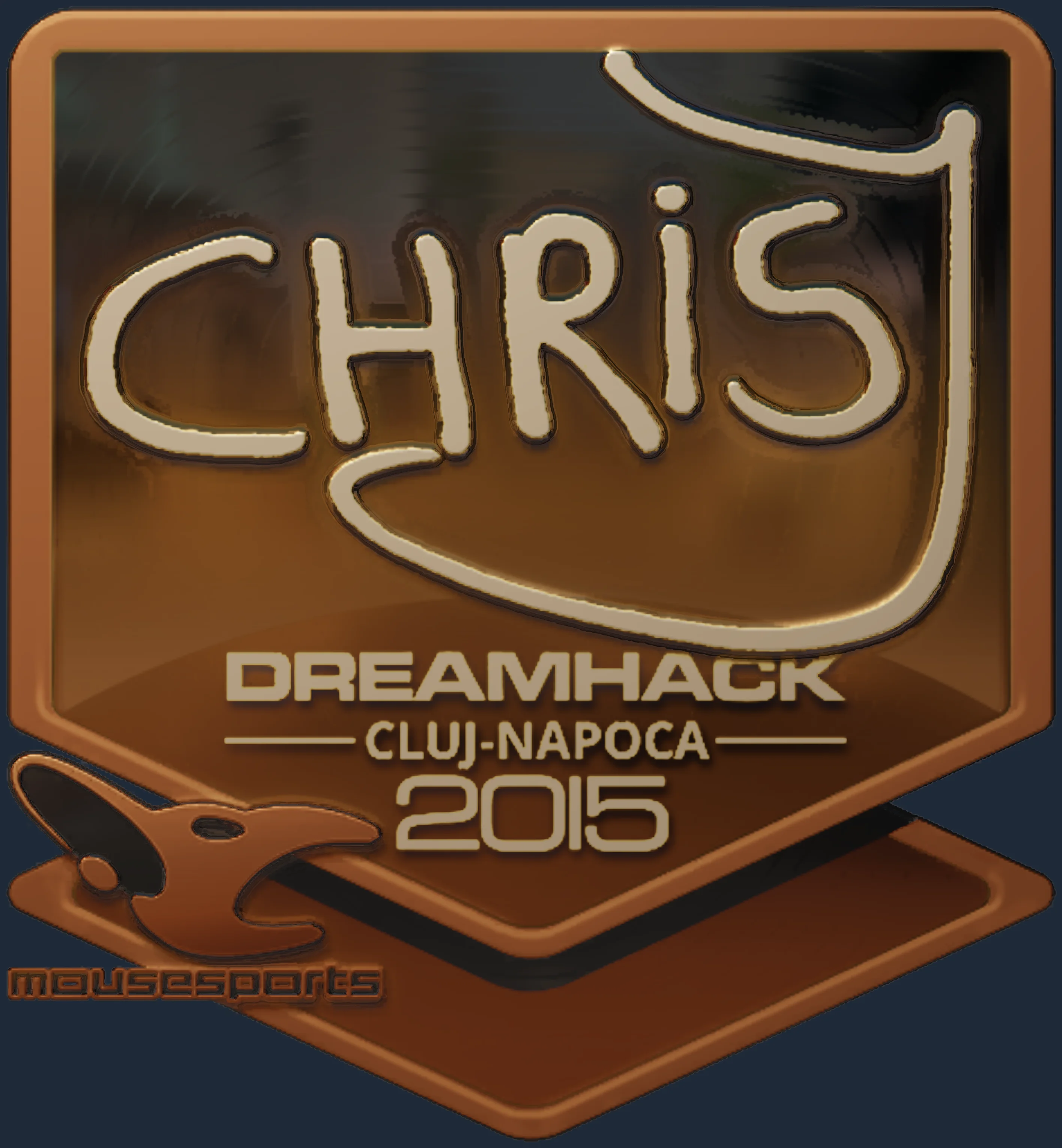 Sticker | chrisJ (Gold) | Cluj-Napoca 2015 Image