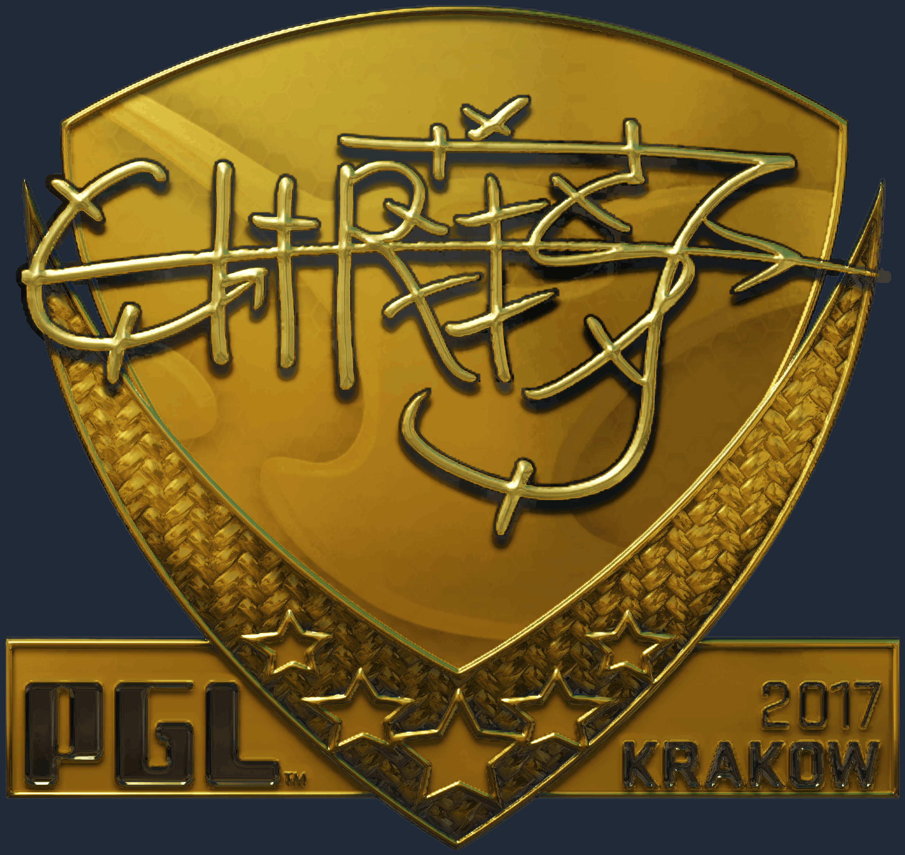Sticker | chrisJ (Gold) | Krakow 2017 Image