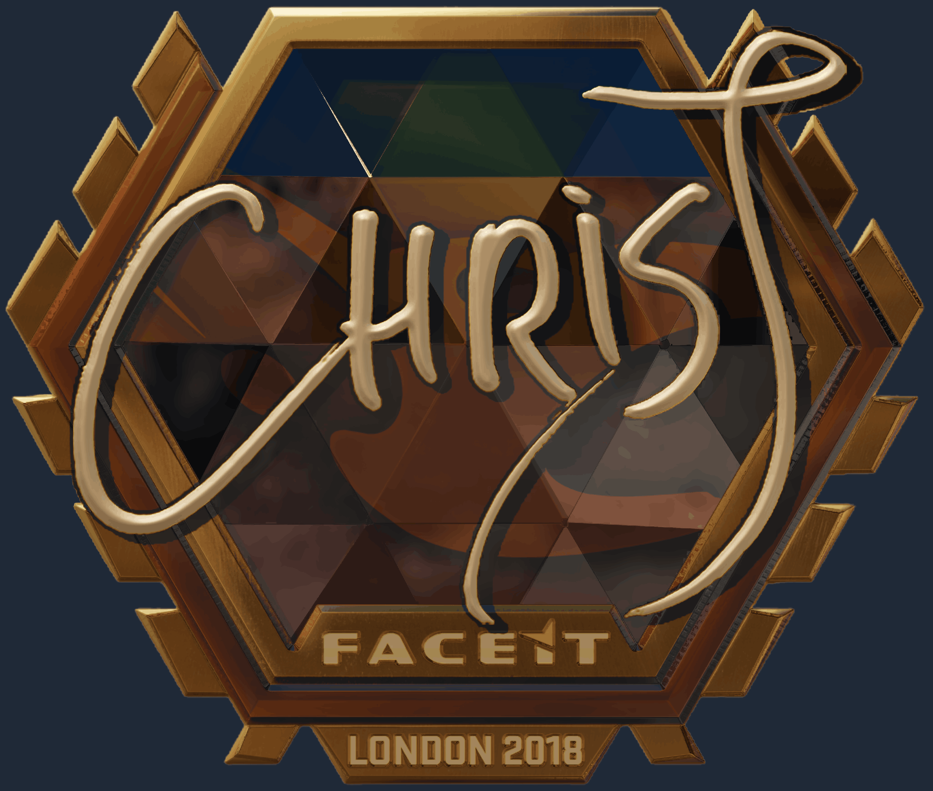 Sticker | chrisJ (Gold) | London 2018 Image