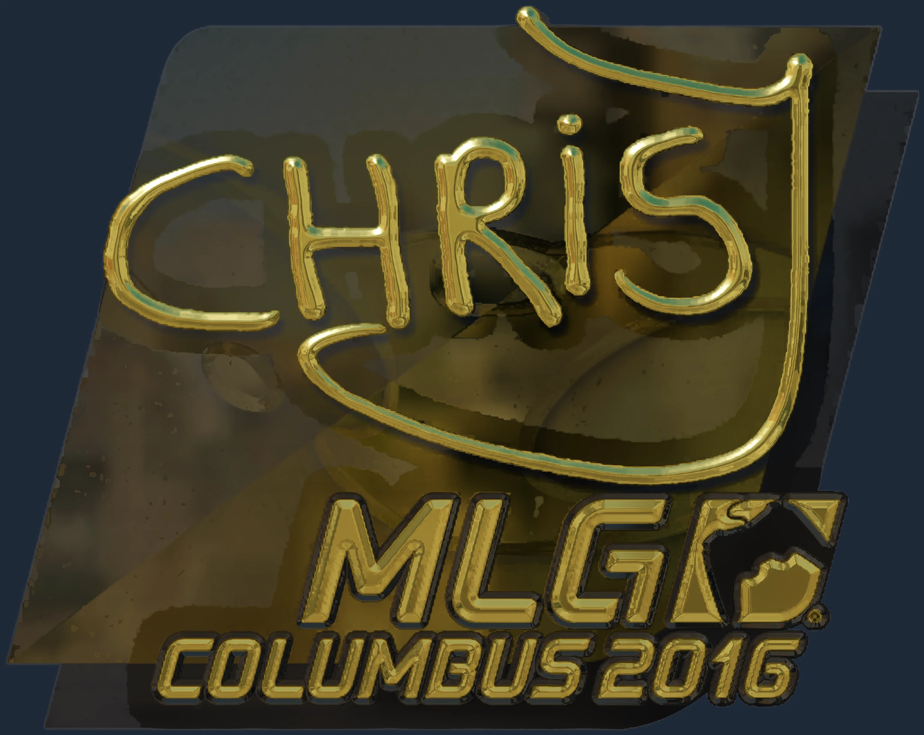 Sticker | chrisJ (Gold) | MLG Columbus 2016 Image