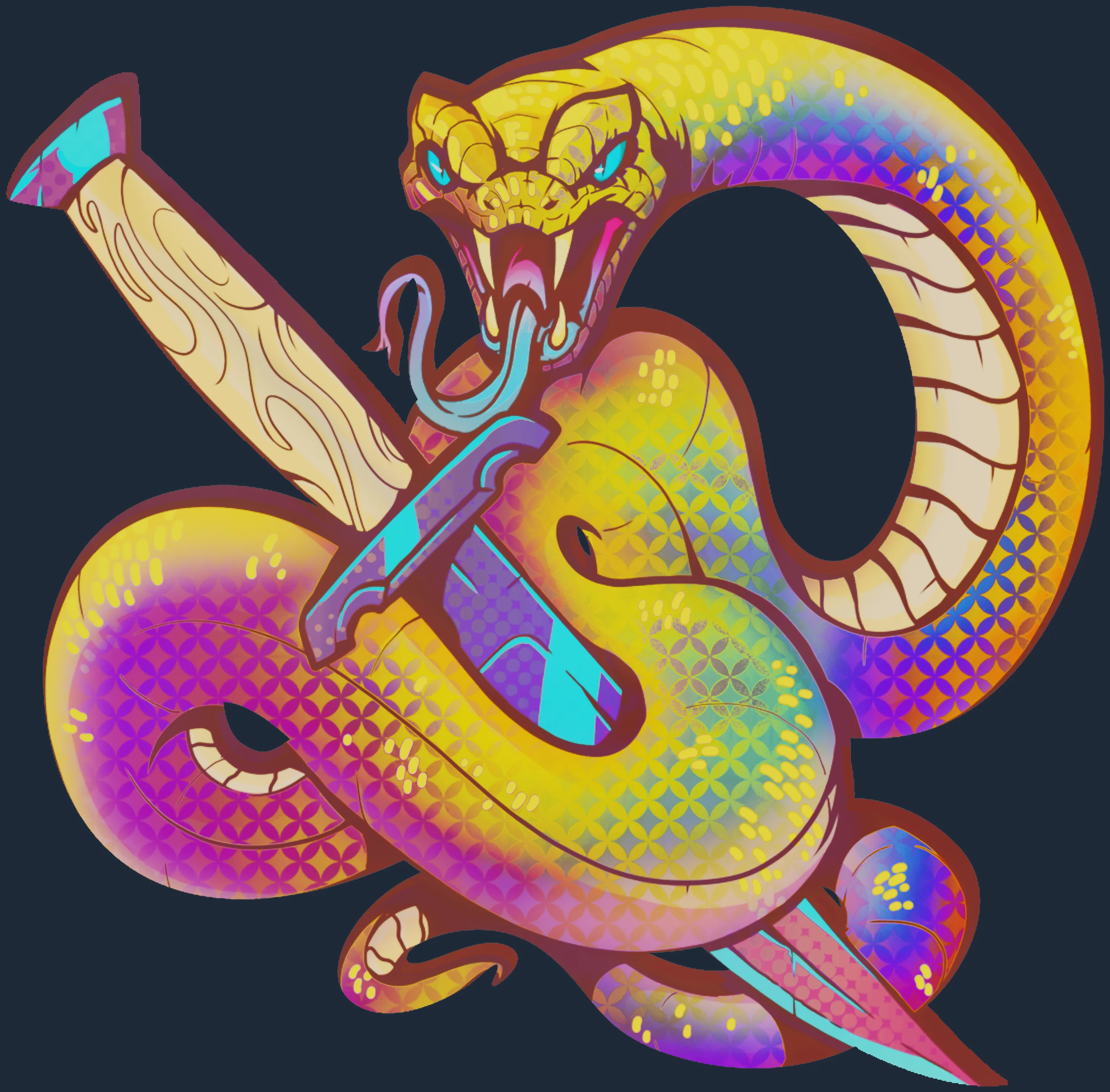 Sticker | Coiled Strike (Holo) Image